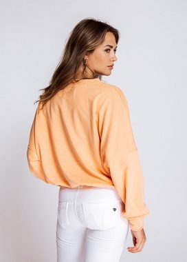 Zhrill Sweatshirt Sweater LUANA Apricot (0-tlg)