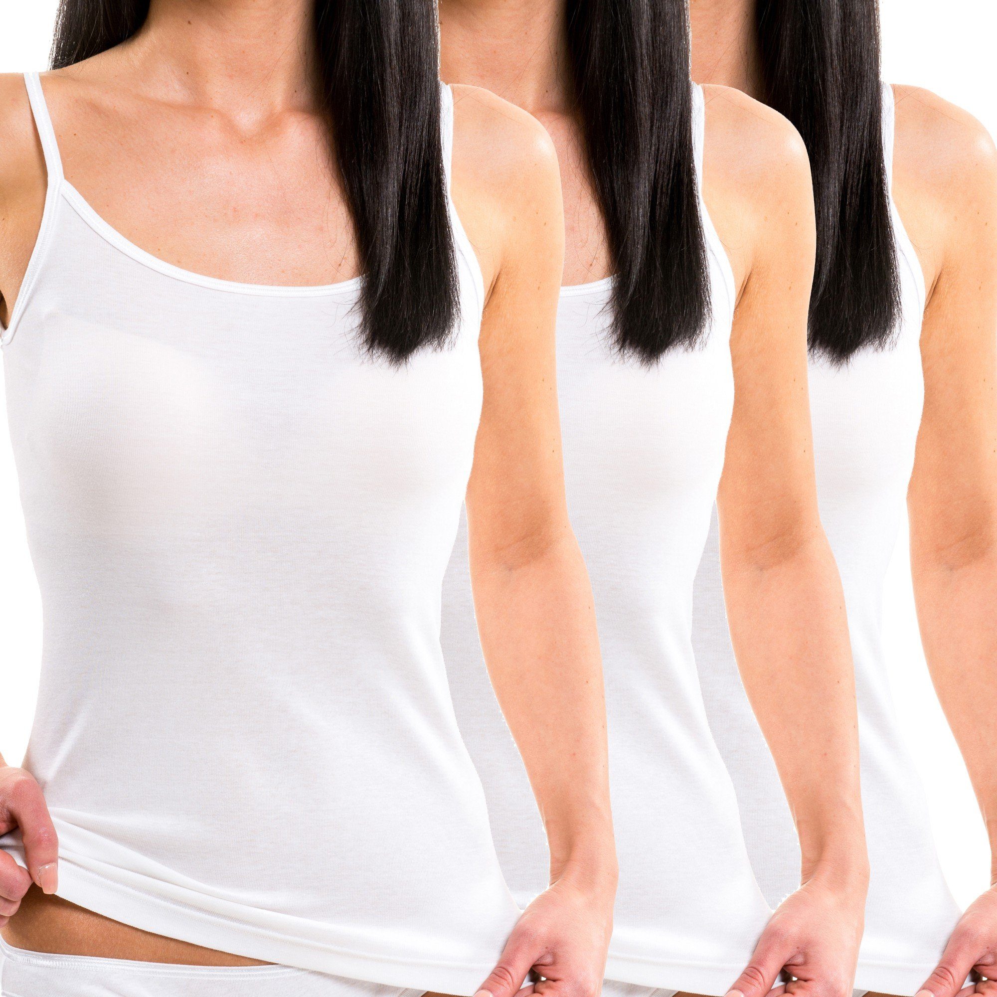 HERMKO Unterhemd 1560 3er Pack Damen günstig online kaufen