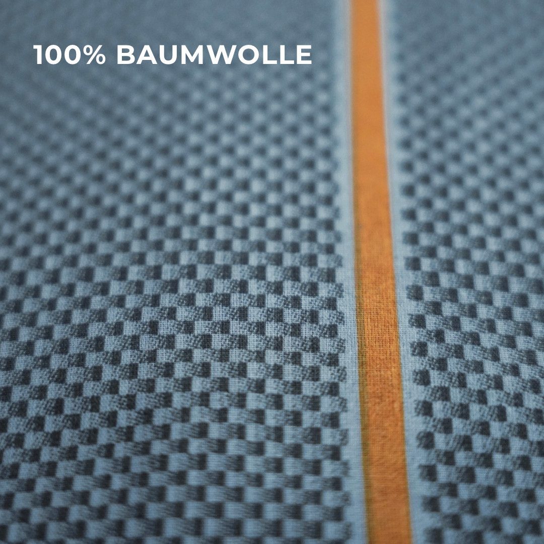 COFI 1453 Bettwäsche aus 100% Baumwolle mit Reißverschluss, Renforcé, 3 teilig, Renforcé, Wendebettwäsche mit Reißverschluss – Bild 5 von 5