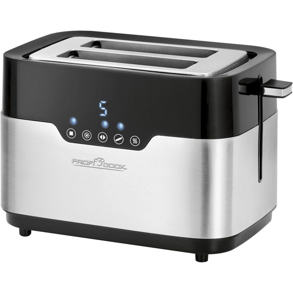 ProfiCook Toaster ProfiCook PC-TA 1170 Kompakt-Toaster Edelstahlgerät, Kompakt-Toaster, für 2 Scheiben