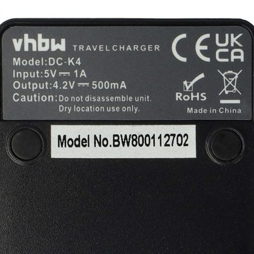 vhbw passend für Megapix VX8 Kamera / Foto DSLR / Foto Kompakt / Camcorder Kamera-Ladegerät
