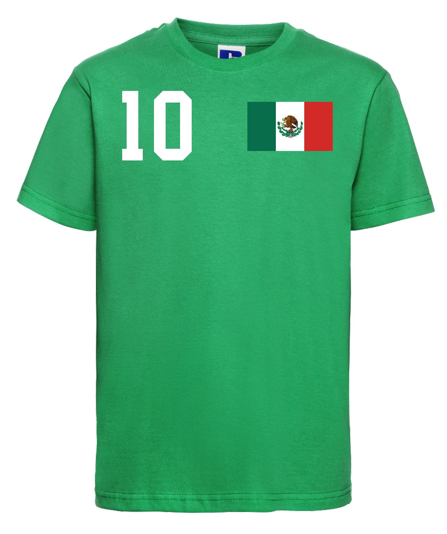 Motiv Trikot mit trendigem Fußball Designz im Kinder Mexiko T-Shirt Look T-Shirt Youth