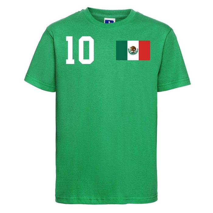 Youth Designz T-Shirt Mexiko Kinder T-Shirt im Fußball Trikot Look mit trendigem Motiv