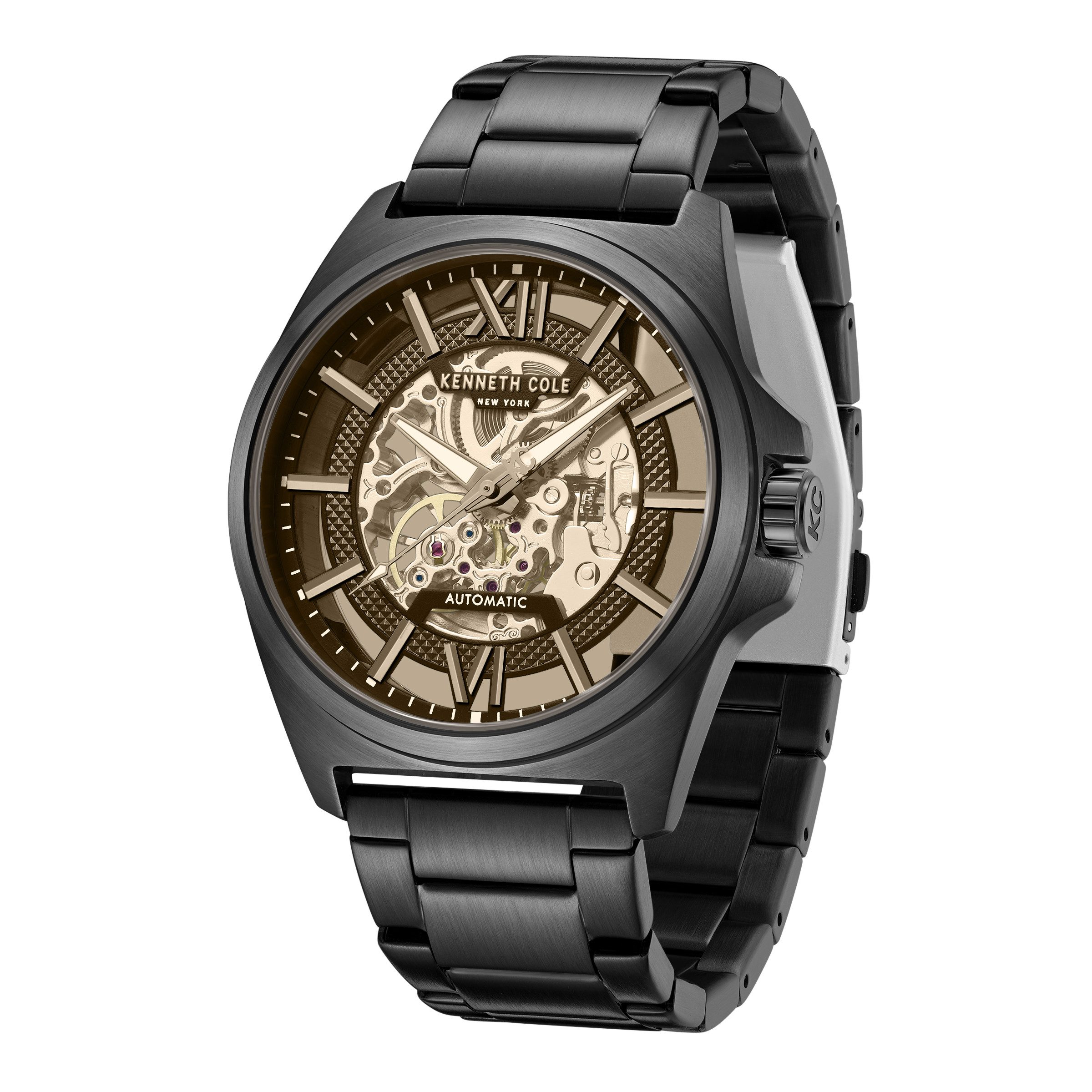 Kenneth Cole Automatikuhr Automatikuhr Herrenuhr 44 mm Automatik Herren