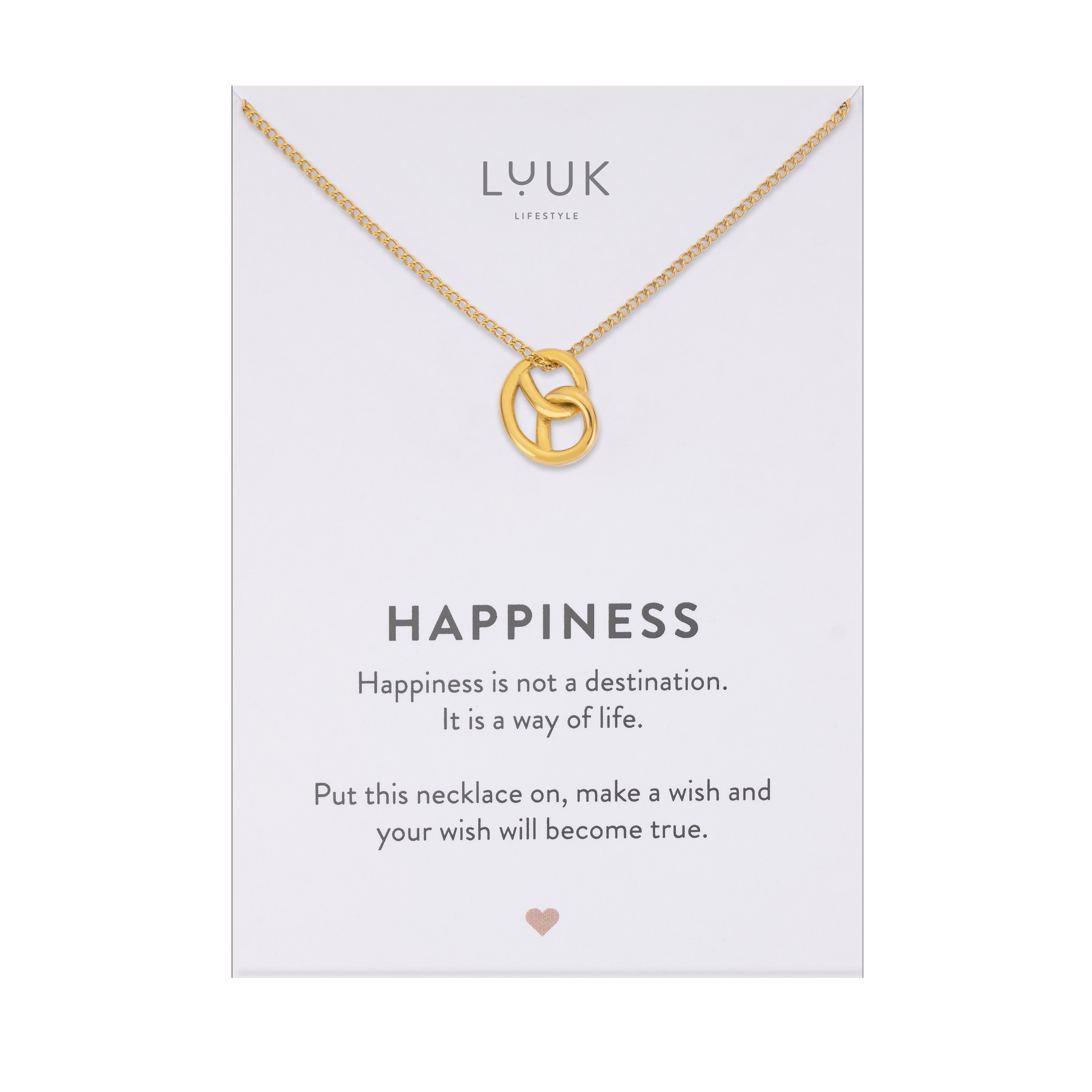 LUUK LIFESTYLE Kette mit Anhänger Brezel, günstig online kaufen