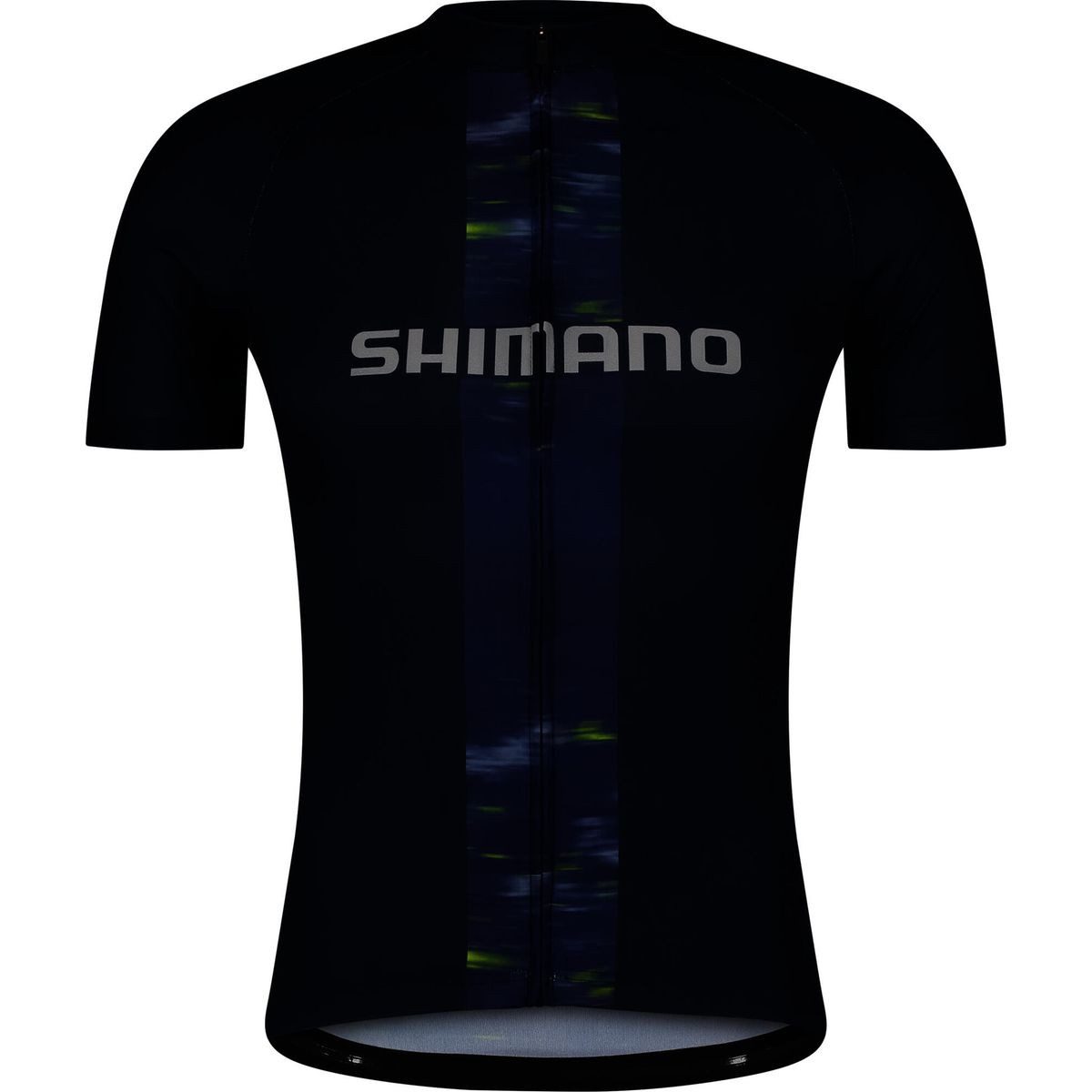 Shimano Radtrikot Logo Short Sleeves Jersey Auf Komfort ausgelegte Gewebe und ein kaschierender, körpernaher