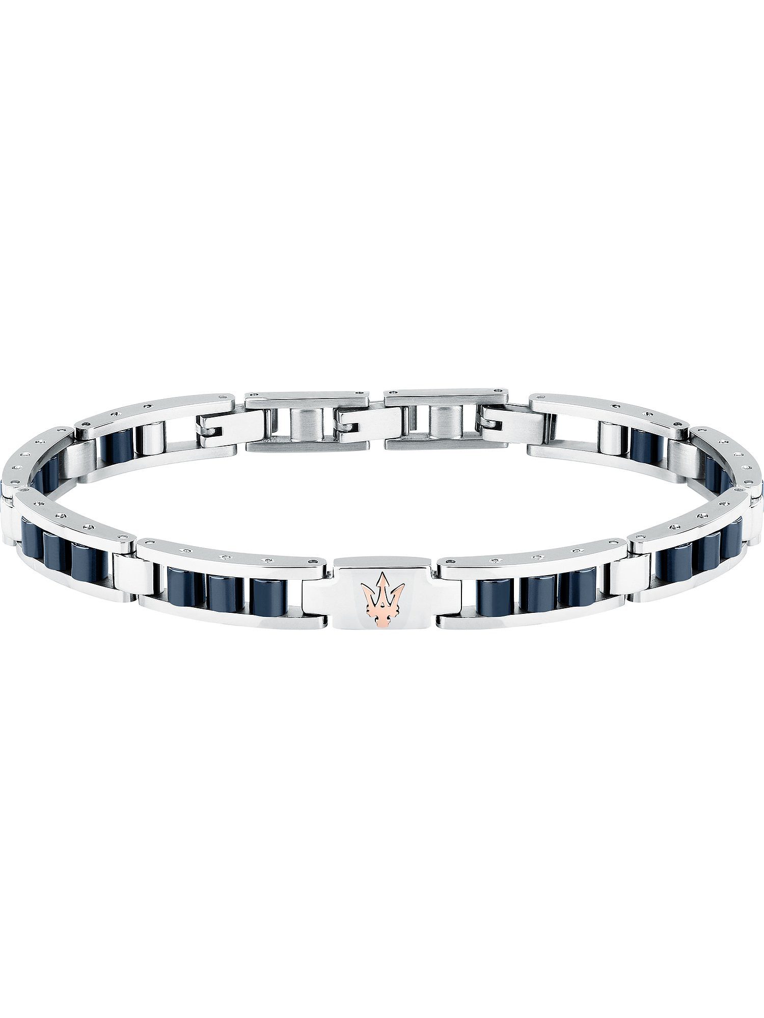 Edelstahlarmband Maserati Herren-Armband Edelstahl, Keramik