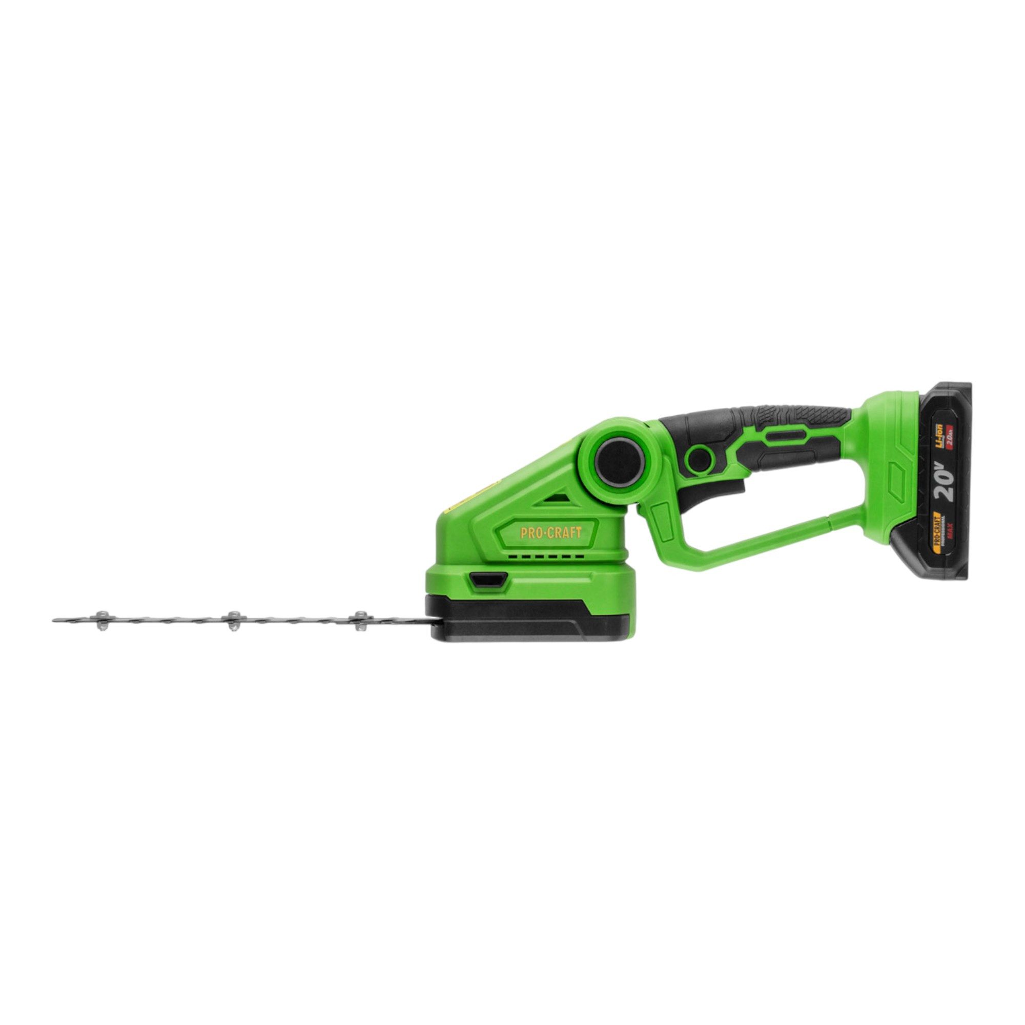 PRO CRAFT Akku-Grasschere PGH2100 Akku Gras und Strauchschere 20 V + 1x Akku 2,0 Ah + Ladegerät
