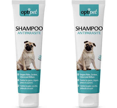 OptiPet Tiershampoo Floh Shampoo Hunde Shampoo Parasitenabwehr, 500 ml, Sofort Abweisende Wirkung gegen Parasiten in allen Entwicklungsstadien