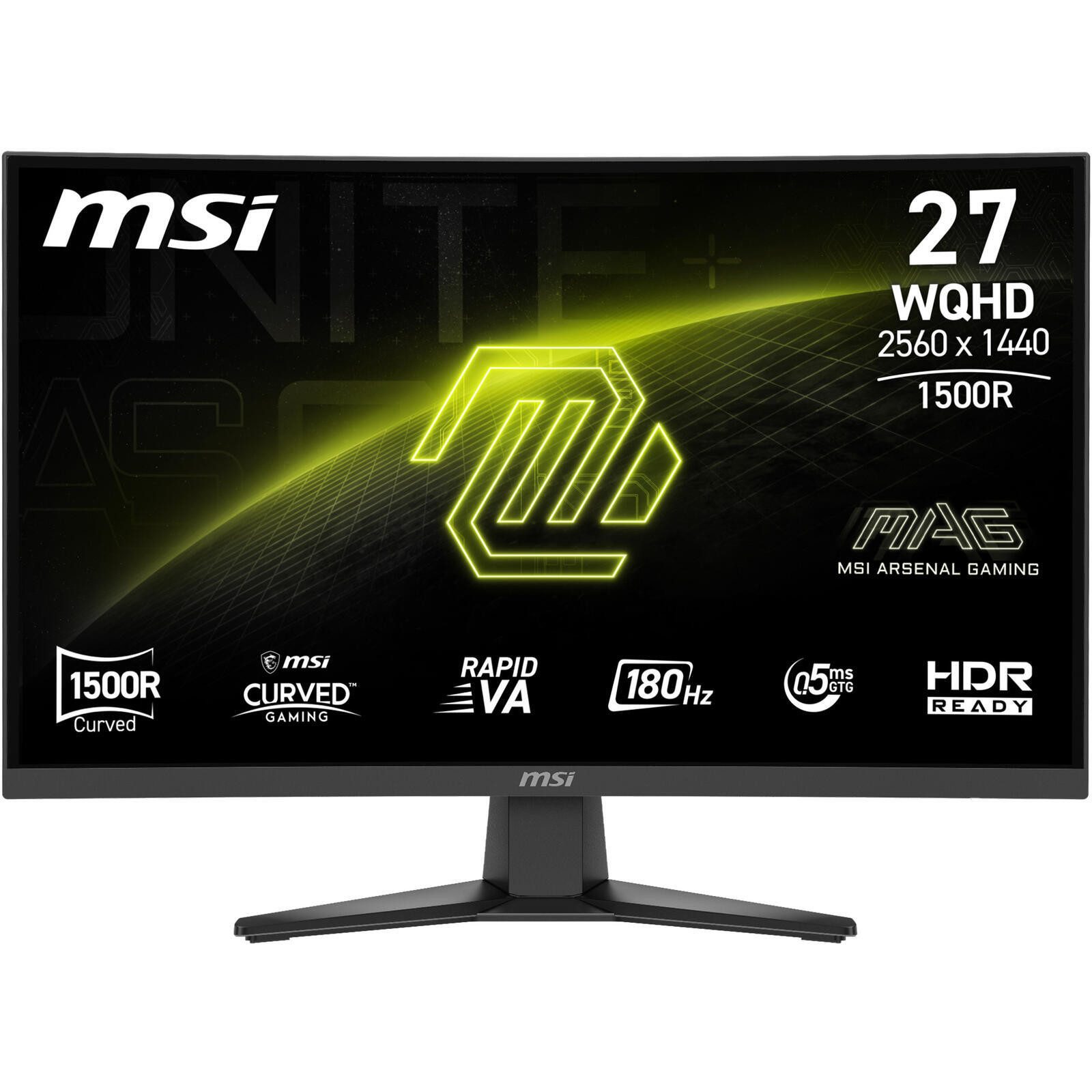 MSI MAG 275CQFDE E18 Gaming-LED-Monitor (2560 x 1440, 0,5 ms Reaktionszeit, 180 Hz, Fast VA)