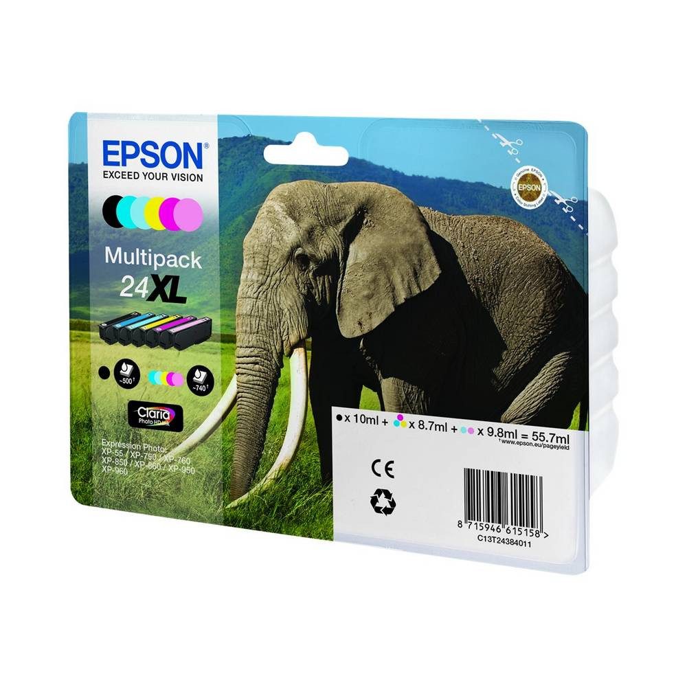 Epson Tintenpatrone T2438,Ligh,Ligh C13T24384010 C13T24384011 Tintenpatrone