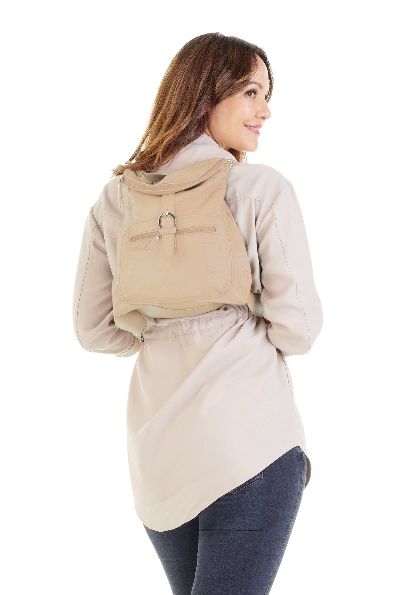 forty° Cityrucksack, echt Leder, Made in Italy günstig online kaufen