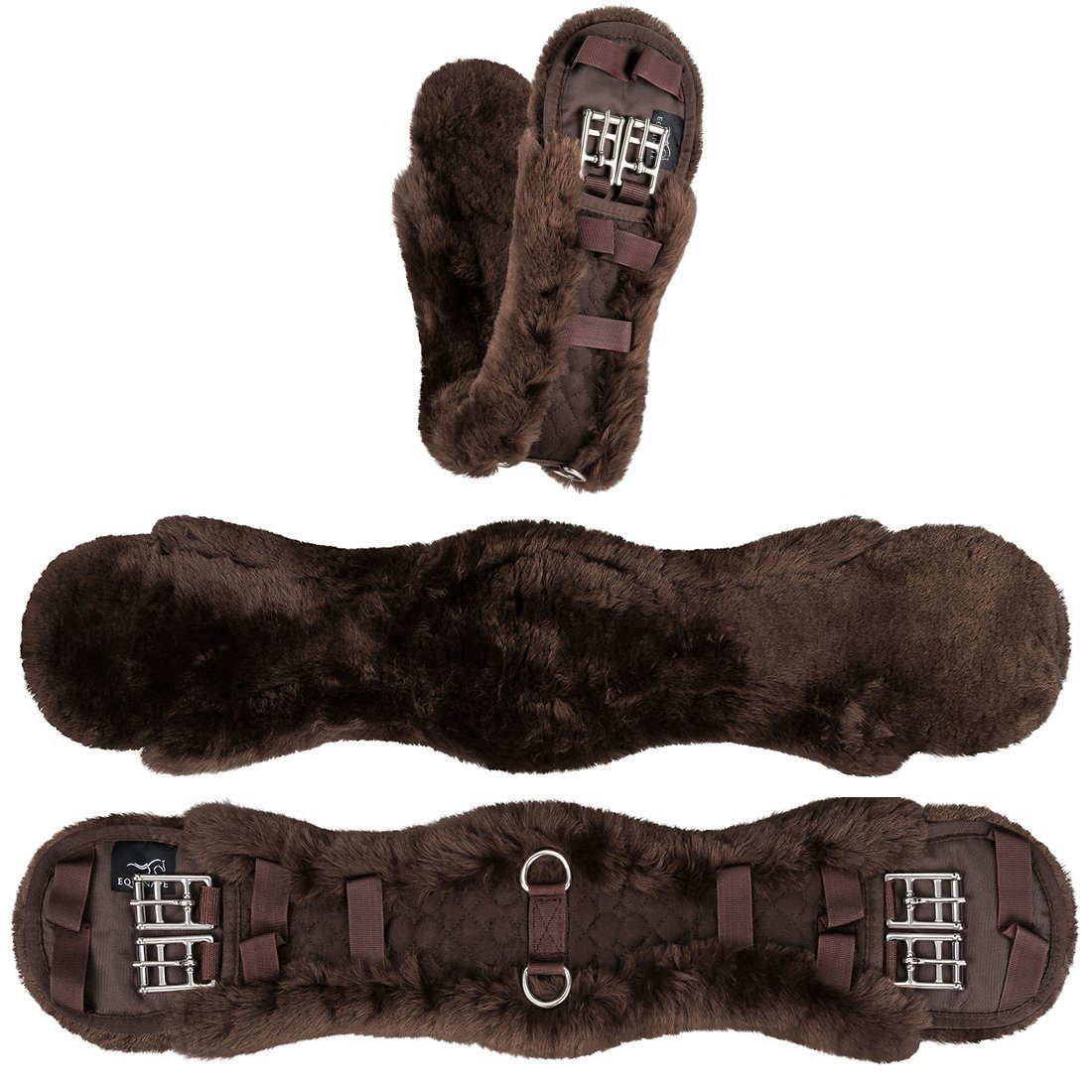 Equinate Sattelgurte Kurzgurt Luke anatomisch Lammfell, besonders anschmiegsam