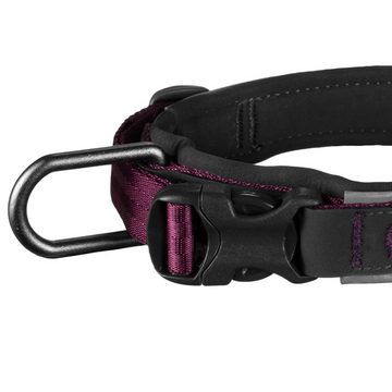 Non-stop dogwear Hunde-Halsband ROAM Collar purple, Neopren-Polsterung; Nylon-Gurtband; Aluminium D-Ring, gepolstertes Halsband für jede Aktivität