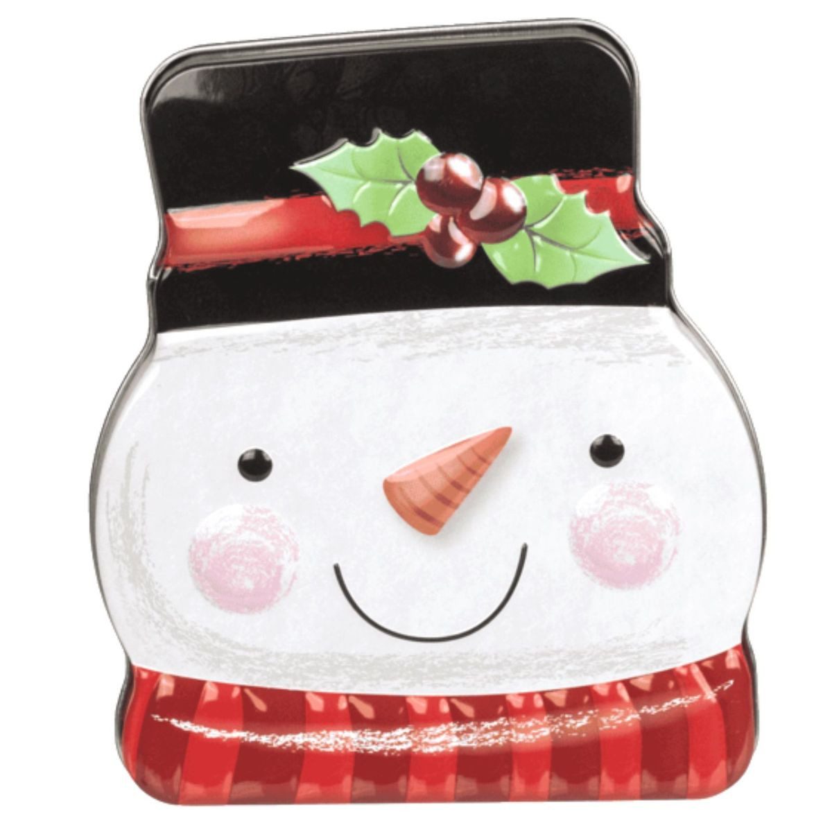 OOTB Vorratsdose Mini Keksdose mit Weihnachtsmotiv ca. 11 x 13 cm Dose für Kinder, Metall, abnehmbarer Deckel