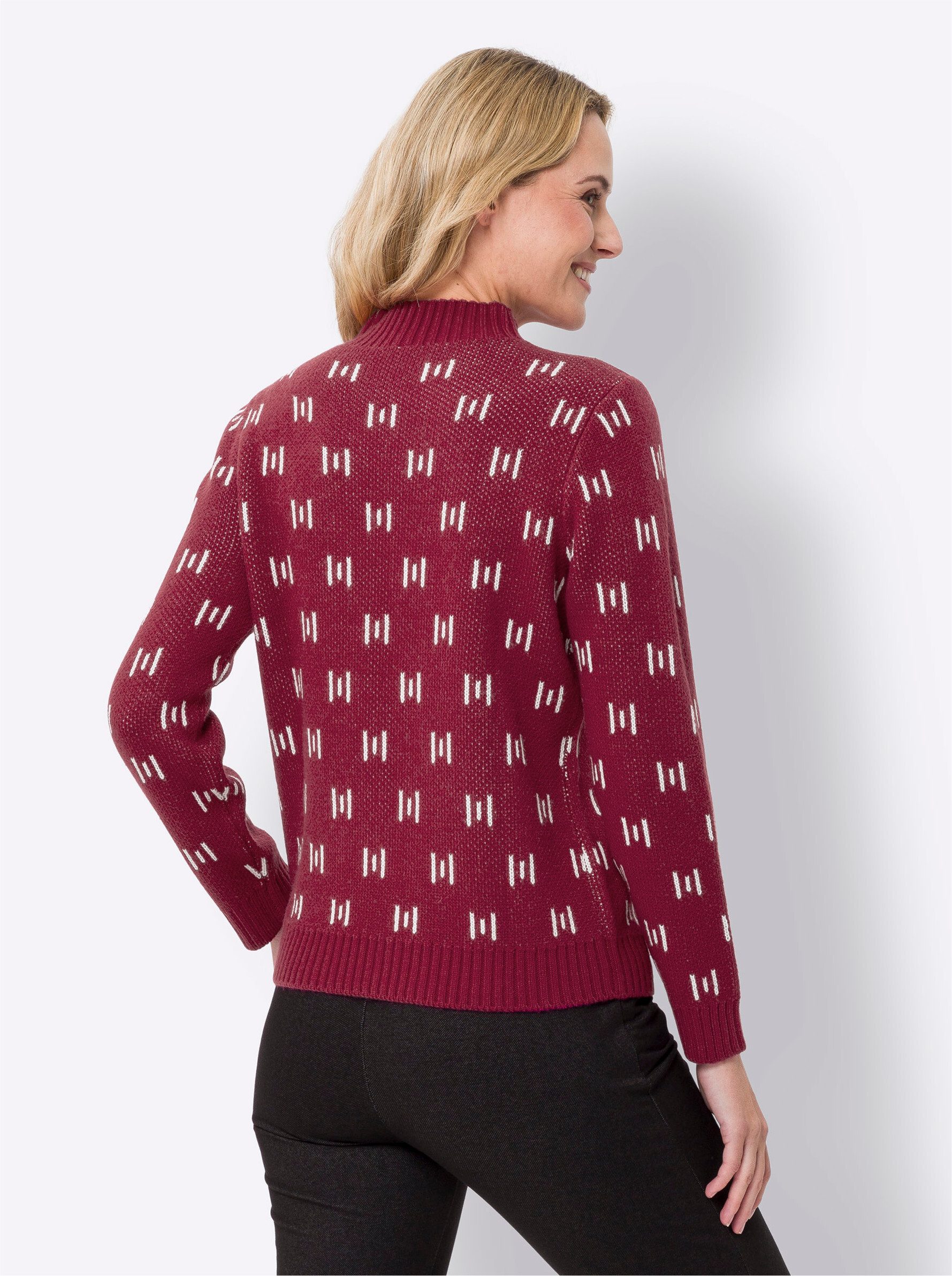 Sieh an! Strickpullover Stehkragenpullover . günstig online kaufen