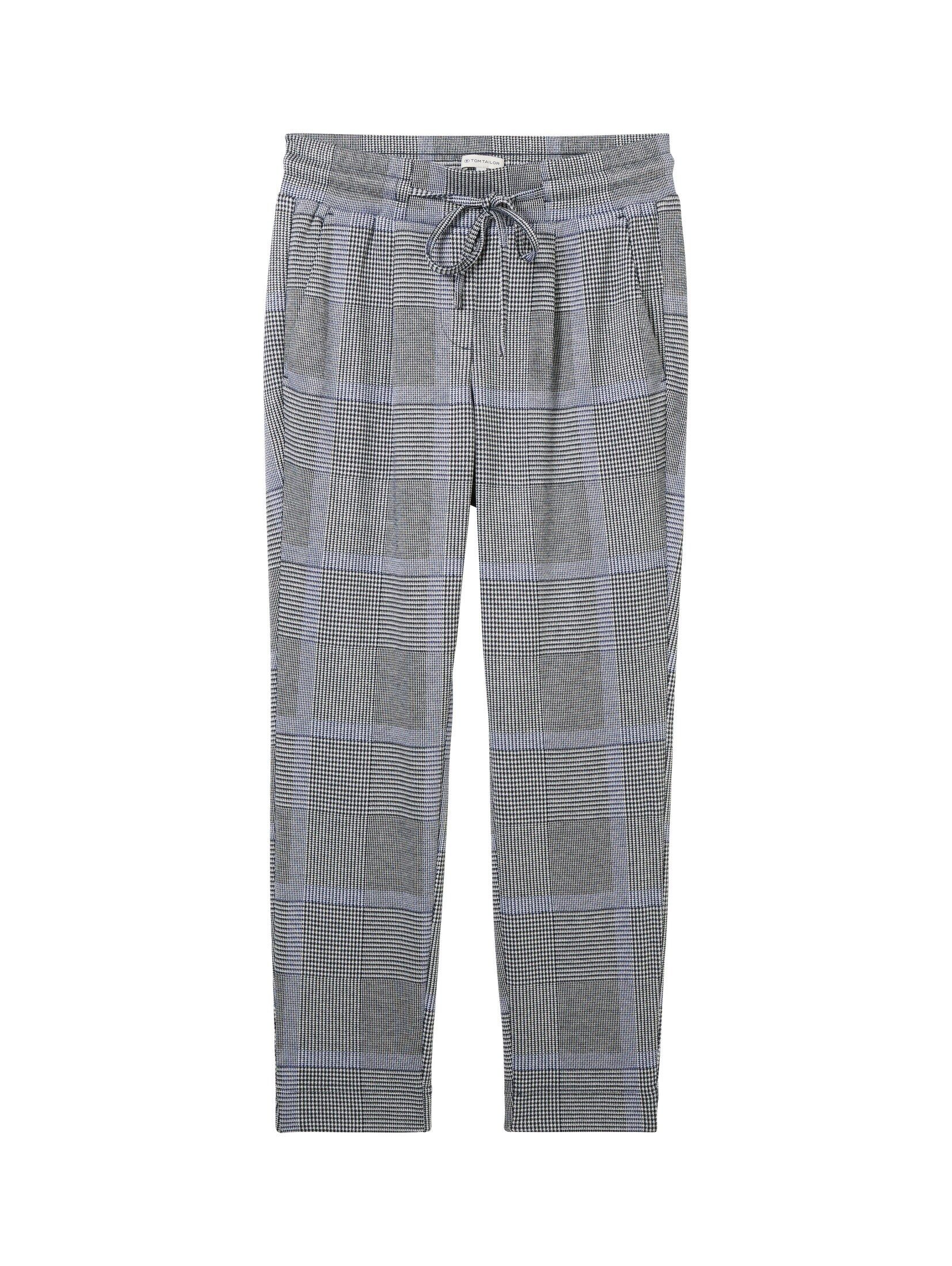 TOM TAILOR 7/8-Hose Hosen & Chino Loose Fit Hose im Karomuster
