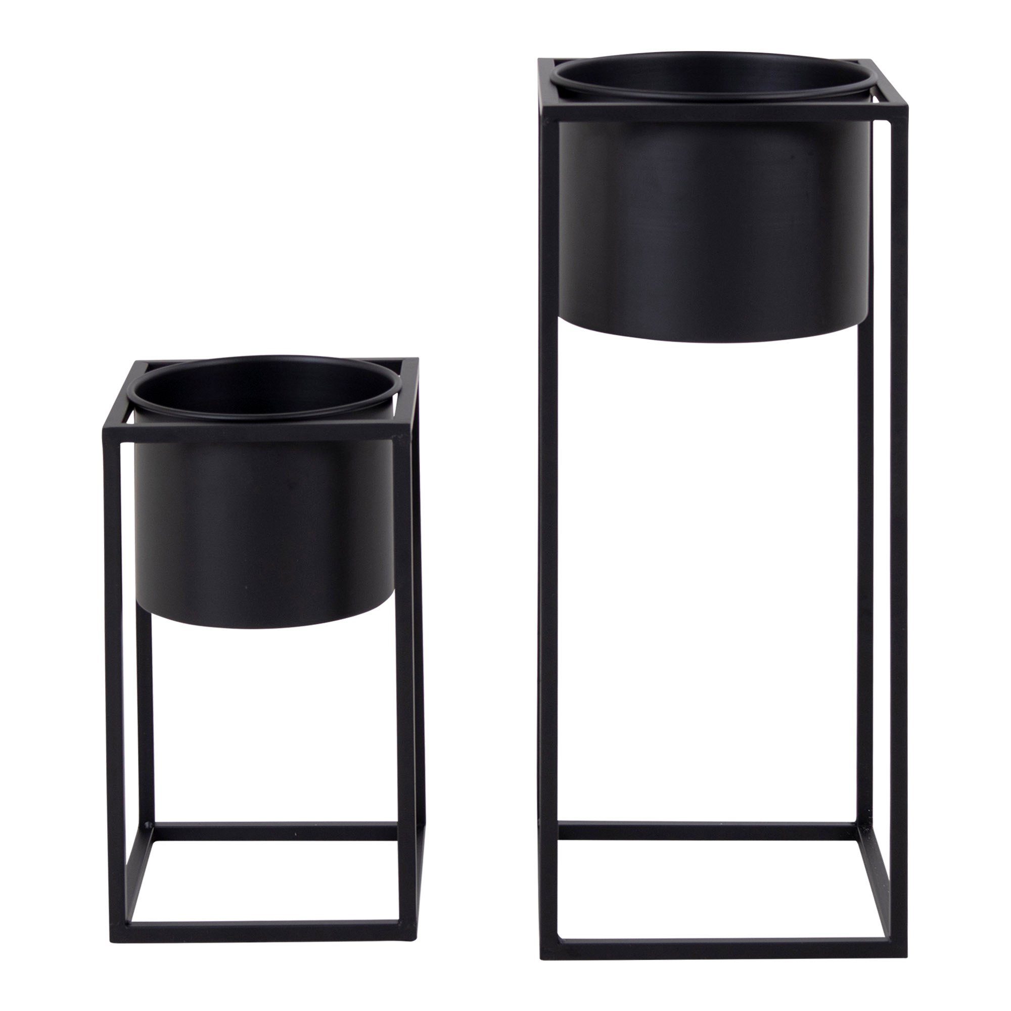 ebuy24 Allzweckkorb Marimba 2 Blütenstände schwarz. (2 St)