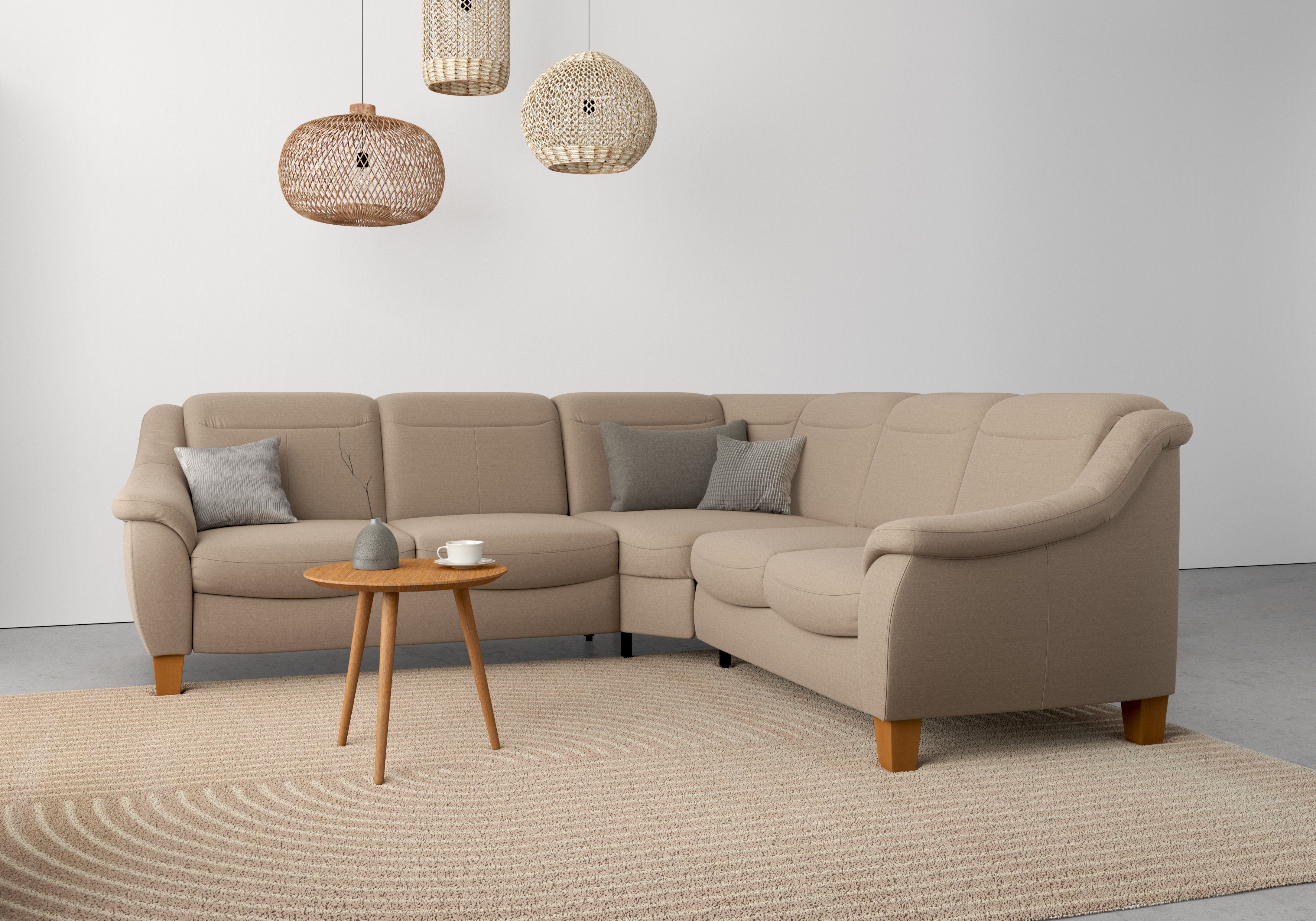 Home affaire Ecksofa Caldera L-Form, Federkern, günstig online kaufen