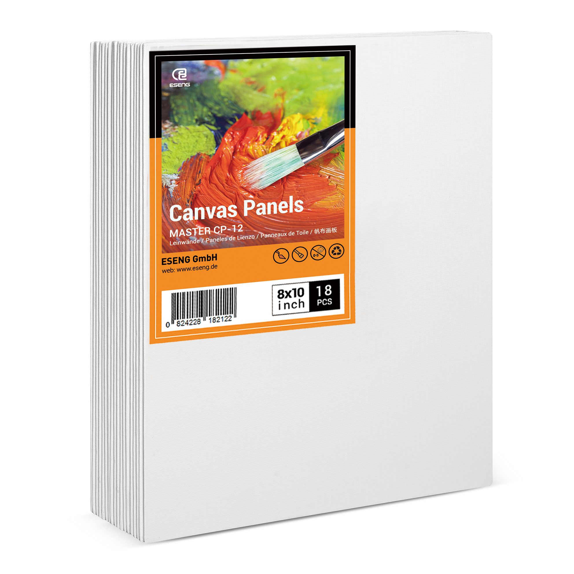 ESENG Leinwand zum Bemalen, MASTER CP-12, 100% Baumwolle, 3mm dick, Größenvielfalt