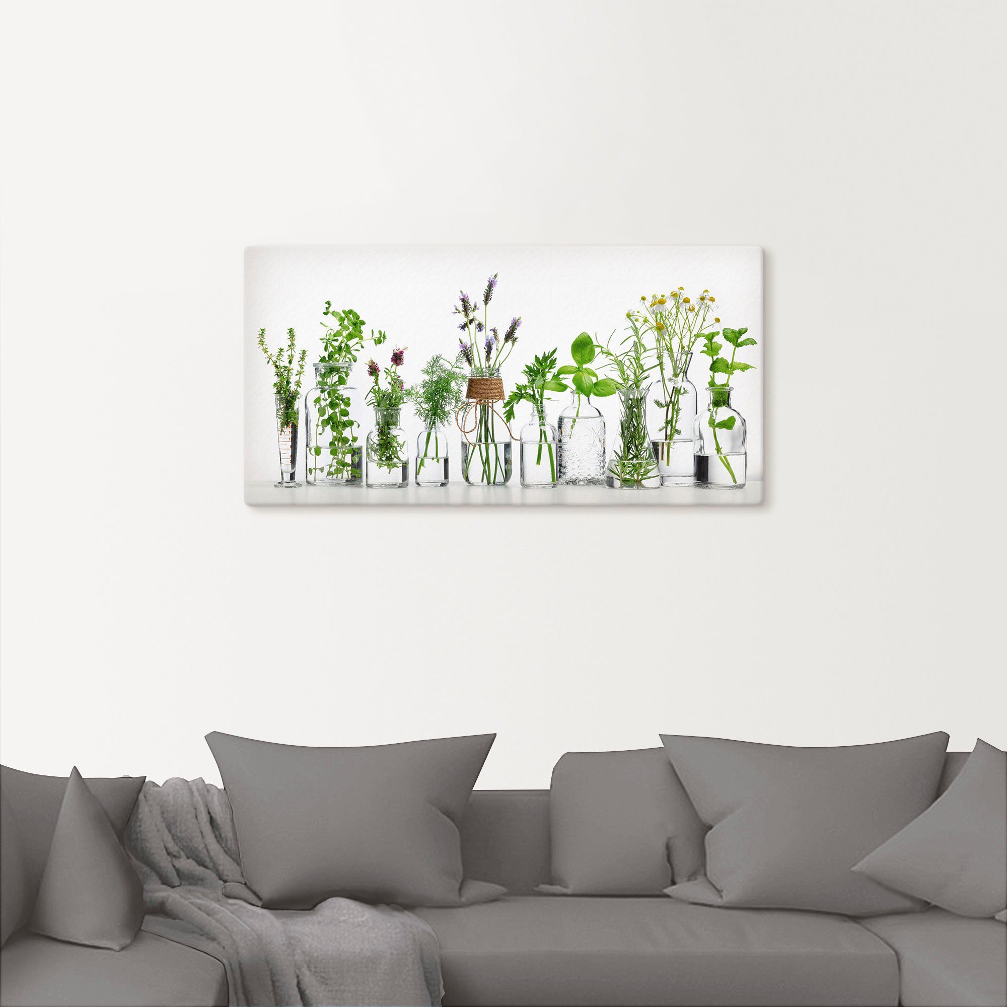 Artland Wandbild Öle mit Kräutern, Kräuterbilder (1 St), als Alubild, Leinwandbild, Poster, Wandaufkleber in verschied. Größen – Bild 3 von 5