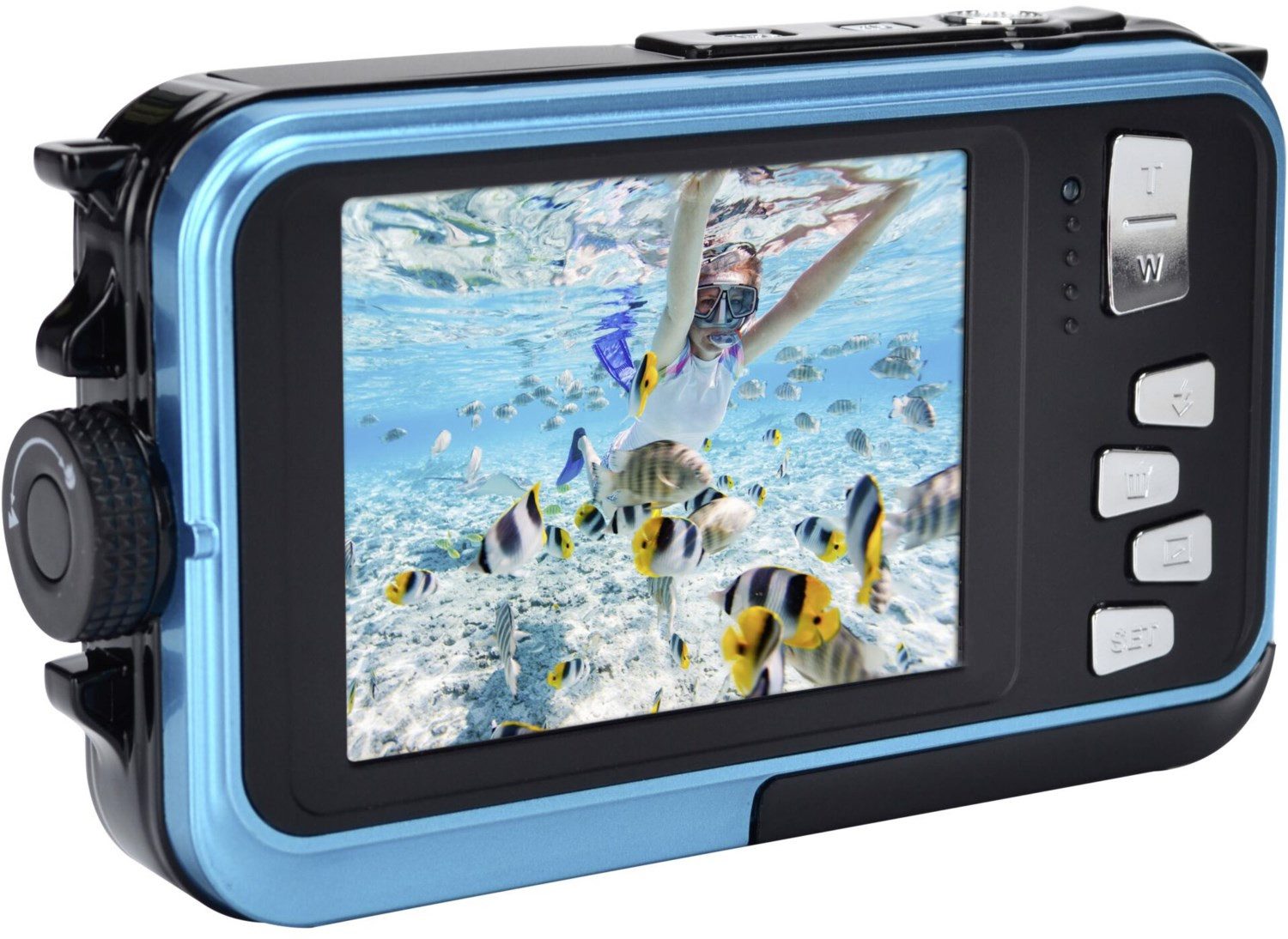 AgfaPhoto Realishot WP8000 - Digitale Kompaktkamera - blau Kompaktkamera (Wasserdicht bis 10m)