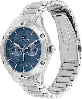 Tommy Hilfiger Multifunktionsuhr CLASSIC, 1782657, Quarzuhr, Armbanduhr, Damenuhr, Datum, 12/24-Stunden-Anzeige