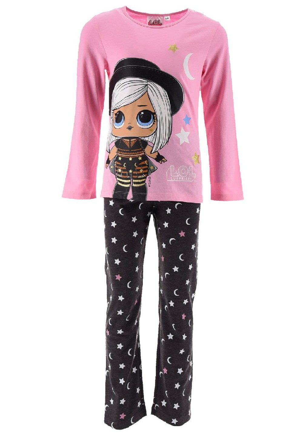 L.O.L. SURPRISE! Schlafanzug Kinder Mädchen Schlafanzug Kinder Pyjama Langarm Shirt + Schlaf-Hose
