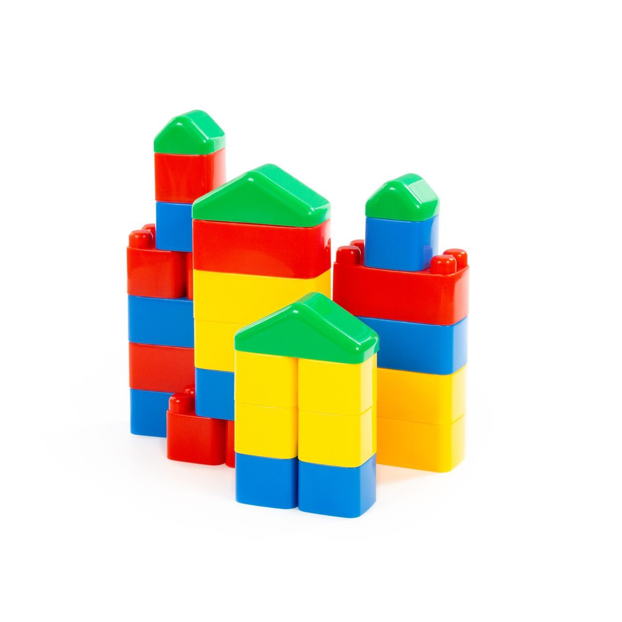 Polesie Bausteine-Set 61782 Konstruktions-Spielset, (28 St), 28 Teile, Kunststoffbeutel, bunte Elemente, Kunststoff, ab 1 Jahr