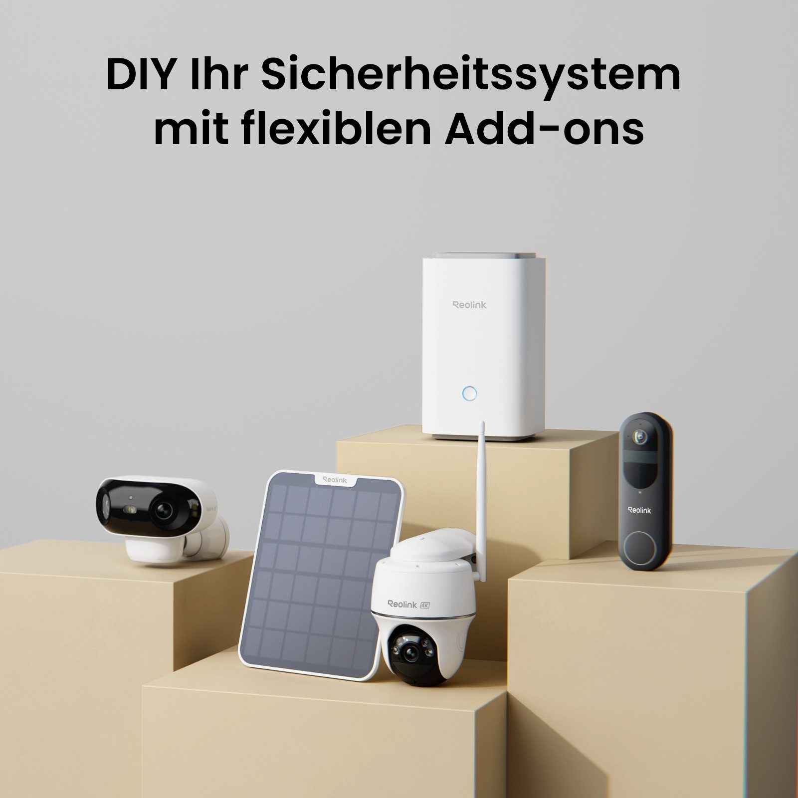 Reolink Überwachungskamera Zubehör Kabelloses Sicherheitssystem (Innenbereich, 1-tlg., Keine monatliche Gebühr,64G SD-Karte inkl.,Unterstützt Reolink Kameras)