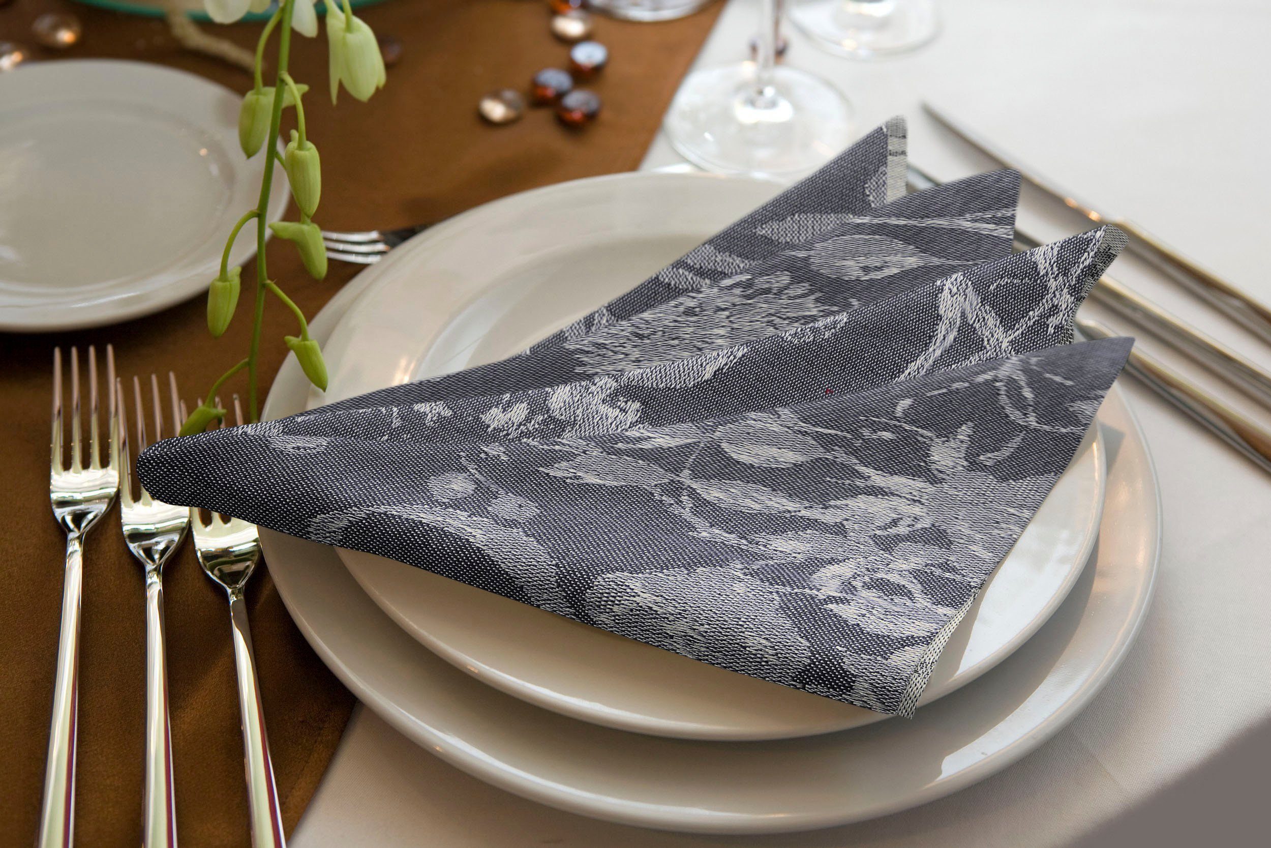 Adam Stoffserviette Flower Cuveé Light, (4 St)
