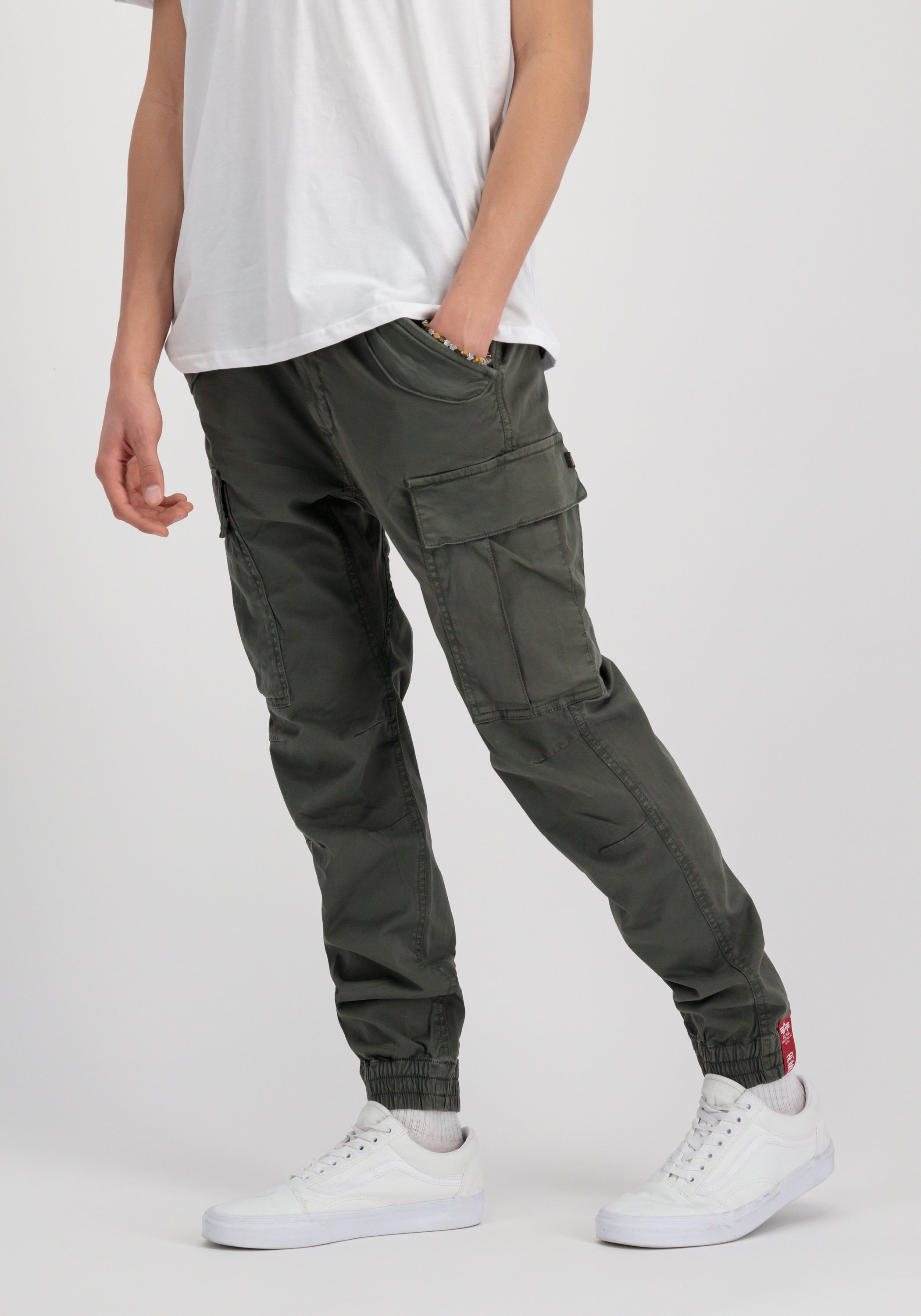 Alpha Industries greyblack Men Cargo Alpha Pants - Industries Pant Airman Cargohose