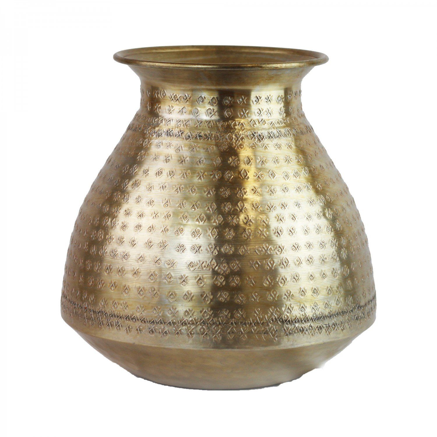 mitienda Dekovase Dekovase gold 25cm aus Aluminium aus Indien. € 44,85