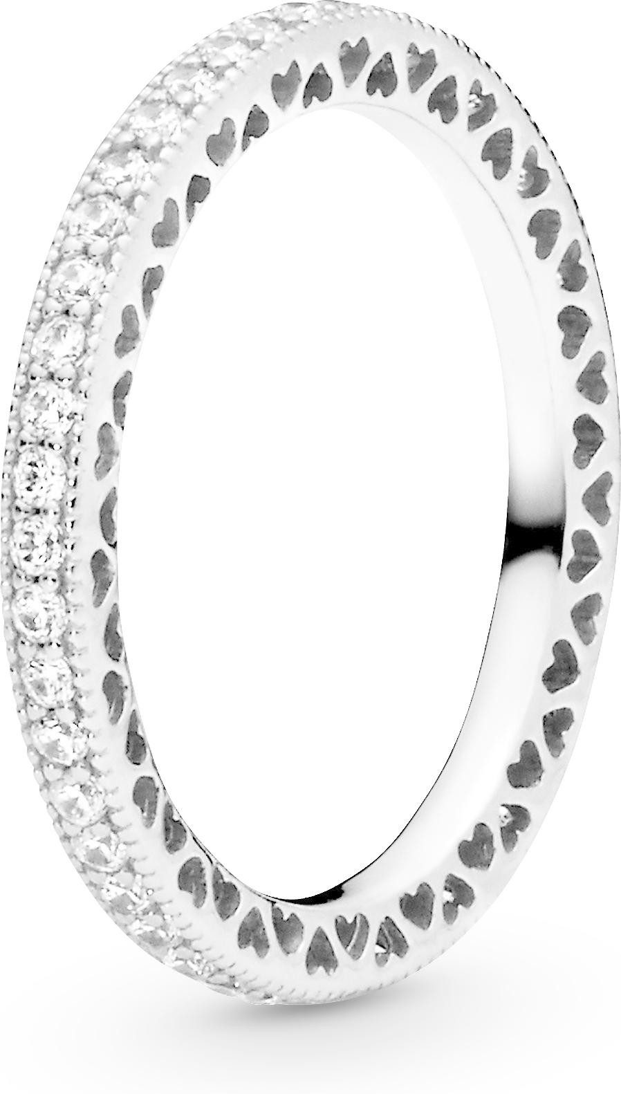 Pandora Fingerring Pandora Sparkle & Hearts Ring 190963CZ Damenring günstig online kaufen