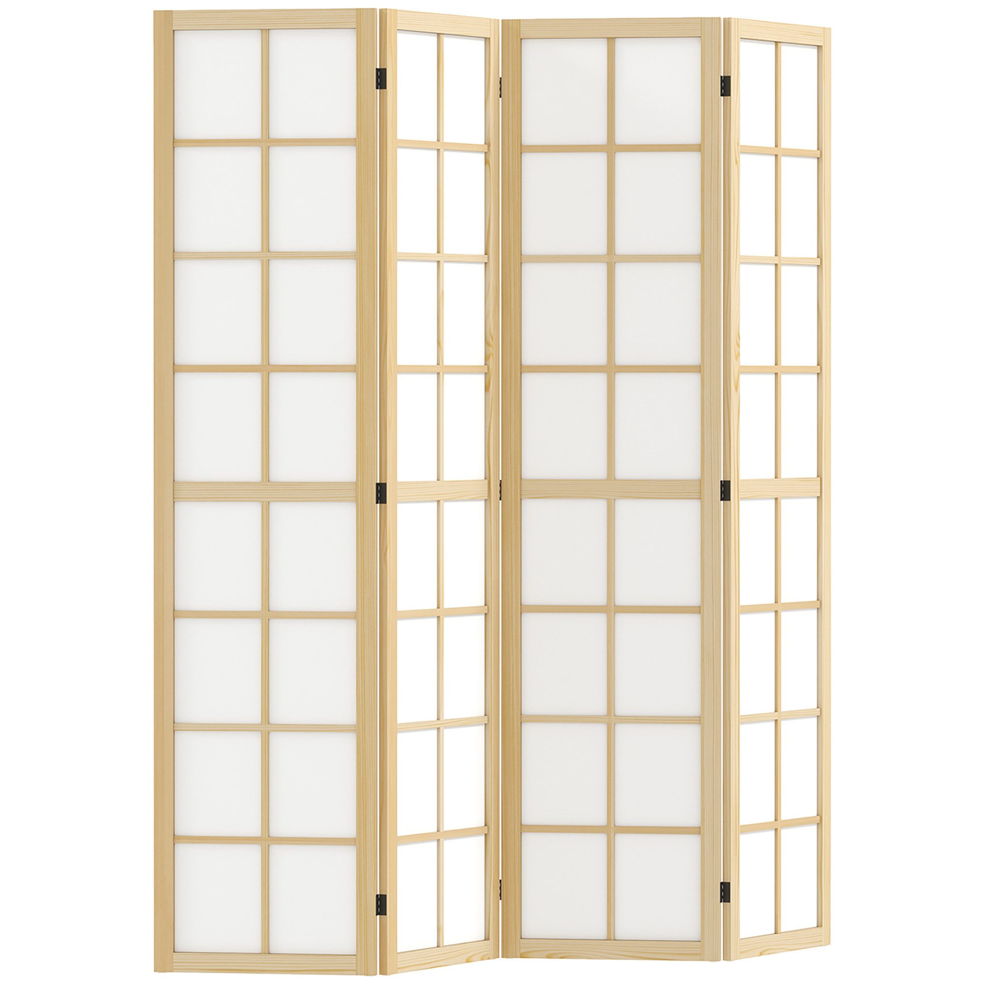 HOMCOM Paravent 4-teilig 160 x 170 günstig online kaufen