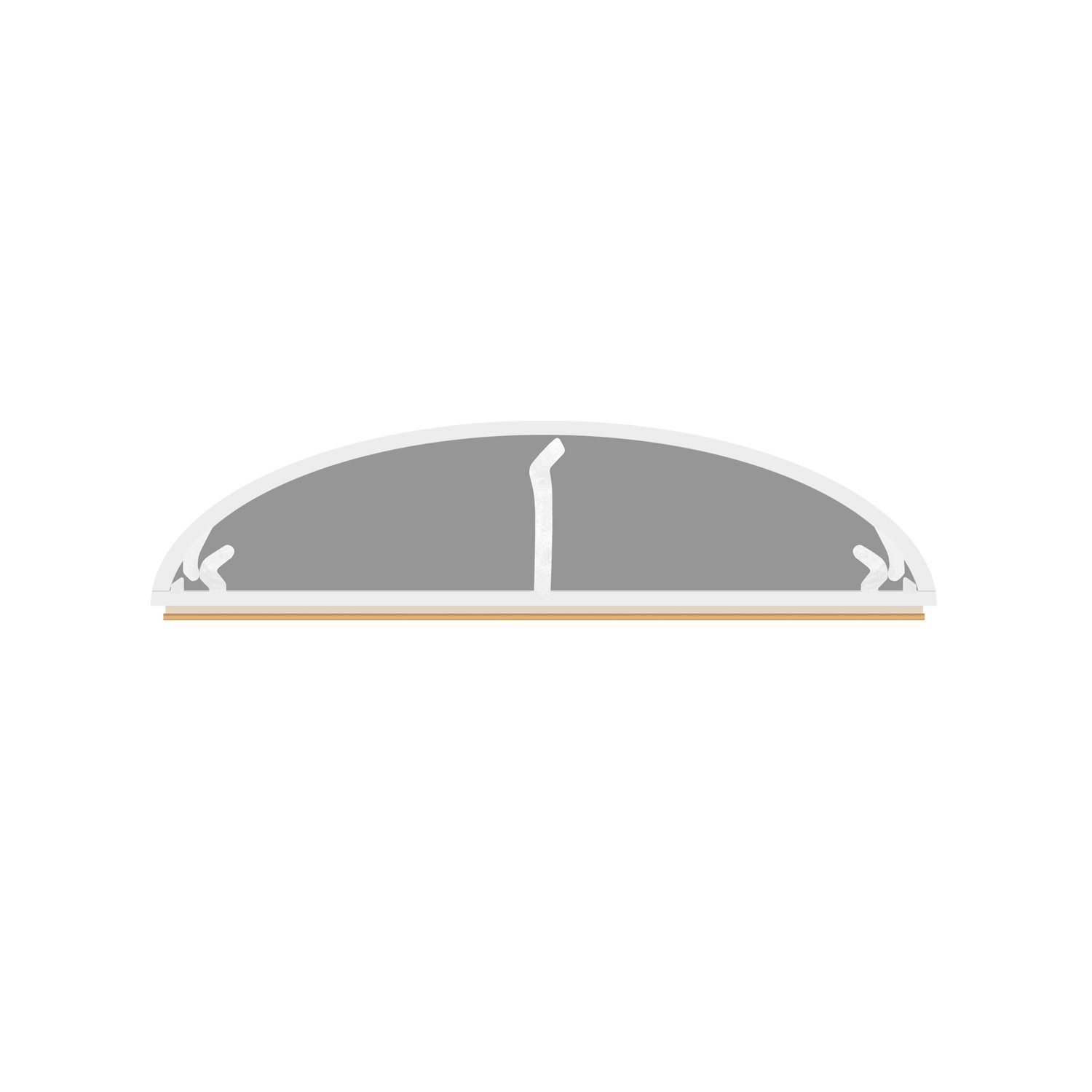 ARLI Kabelkanal 1m halbrund selbstklebend 50 x 12 mm Kabelbrücke Fussboden 8er Pack (8-St) – Bild 4 von 5