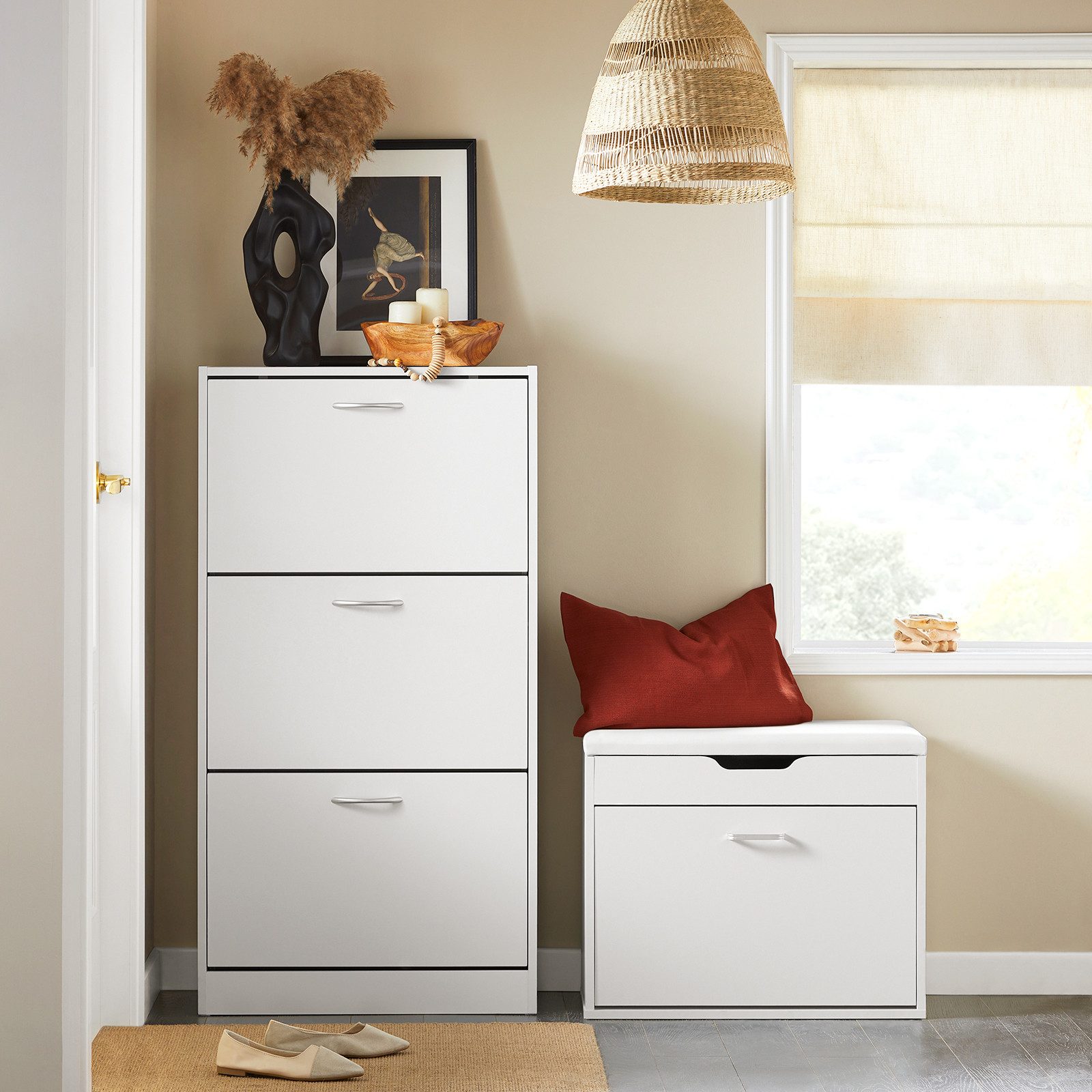 SoBuy Schuhschrank FSR110 Schuhkipper mit 2 günstig online kaufen