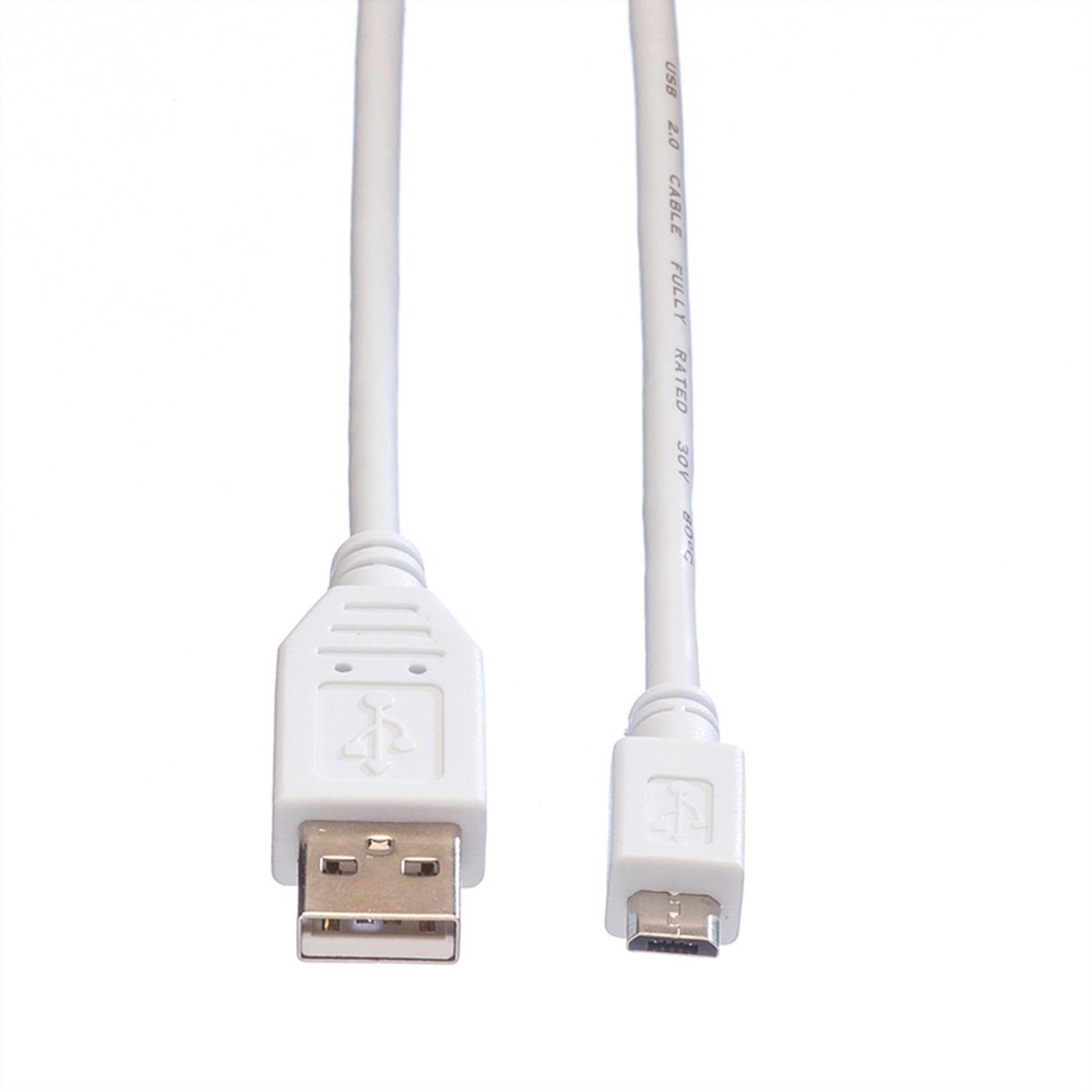 VALUE USB 2.0 Kabel USB-Kabel, USB 2.0 Typ A Männlich (Stecker), USB 2.0 Typ Micro B Männlich (Stecker) (15.0 cm), USB A ST - Micro USB B ST
