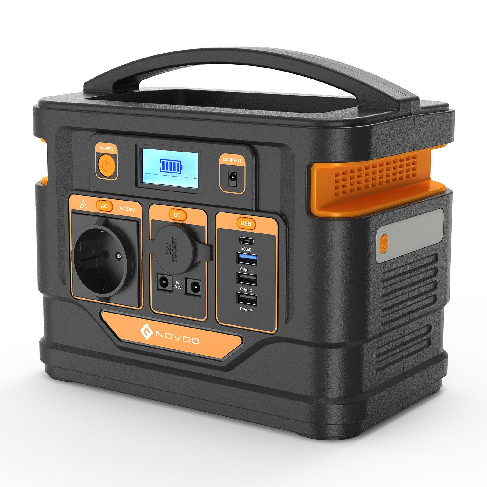 Stromerzeuger NOVOO Externe Batterie,tragbarer elektrischer Generator 296Wh 80000mAh