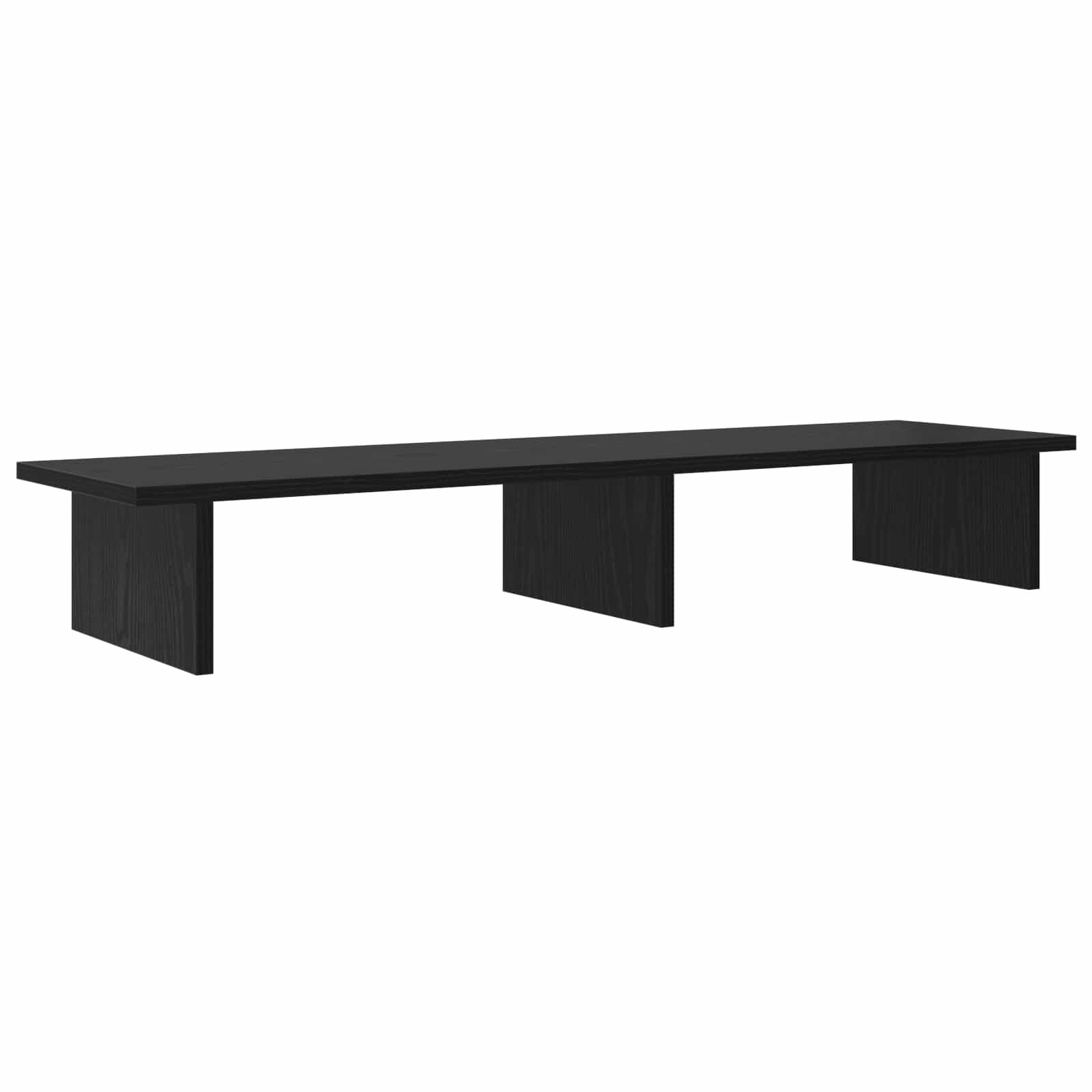 vidaXL Monitor-Halterung Monitor Halterung Schwarze Eiche 100 x 27 x 15 cm Holzwerkstoff, (1-tlg)