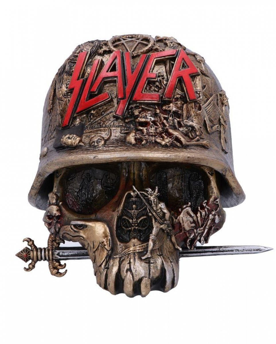 Horror-Shop Dekofigur Slayer Totenkopf mit Eagle Helm als Aufbewahrungsb