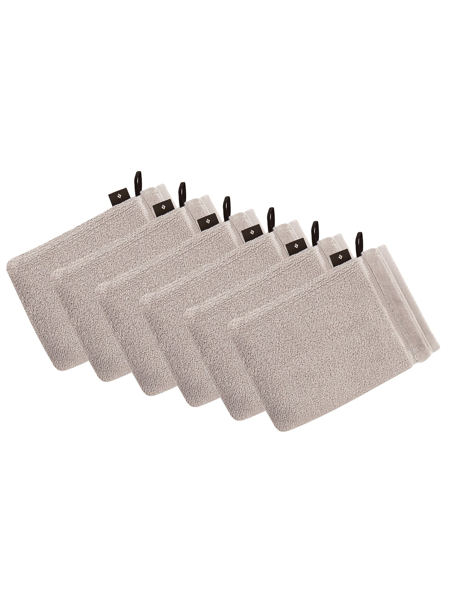 Waschhandschuh 6er Pack Waschhandschuh 22 x 16 cm Pure