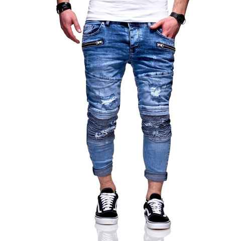 behype Slim-fit-Jeans PHARREL mit coolen Reißverschluss-Elementen
