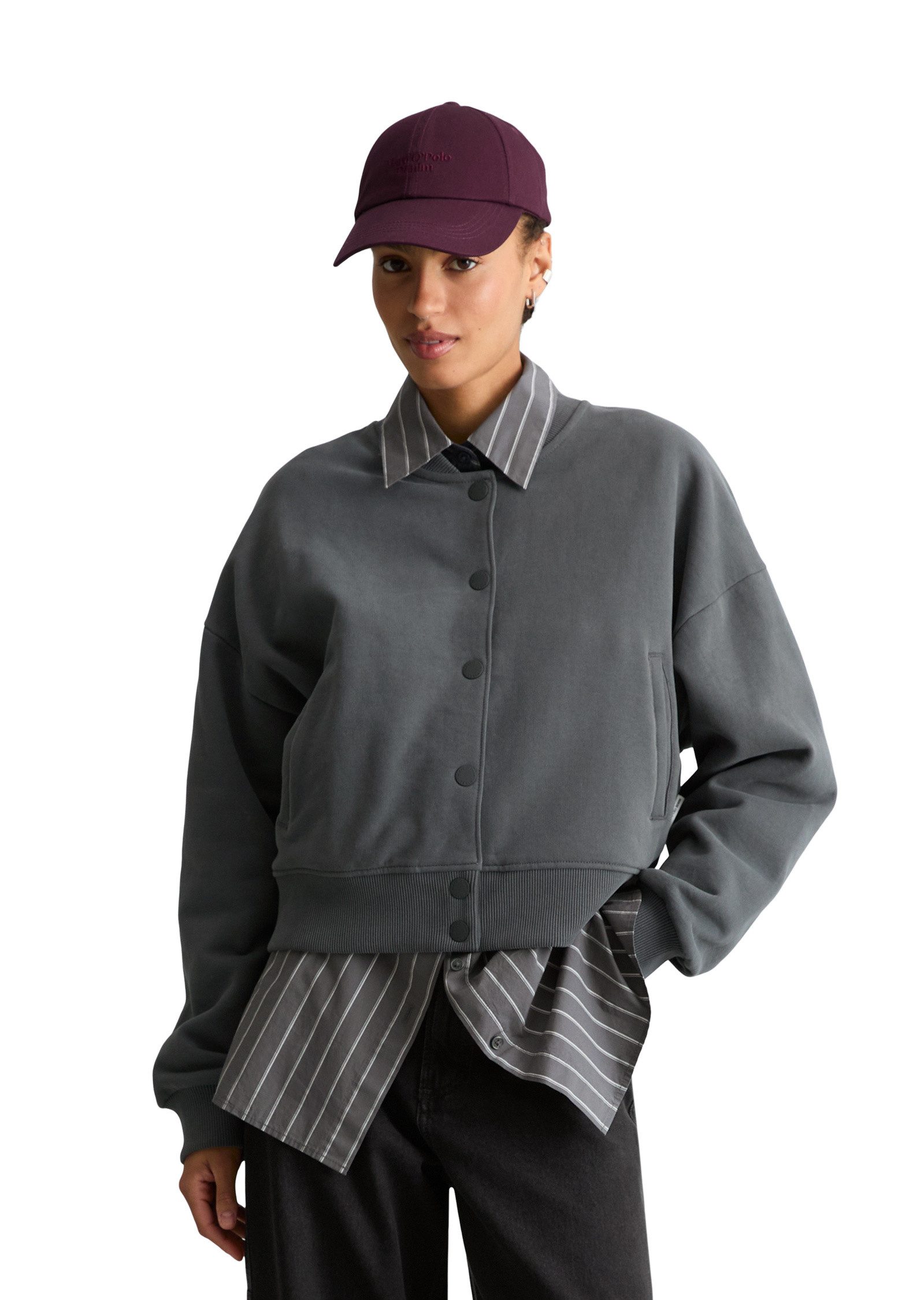 Marc O'Polo DENIM Sweatjacke aus softer Bio-Baumwolle