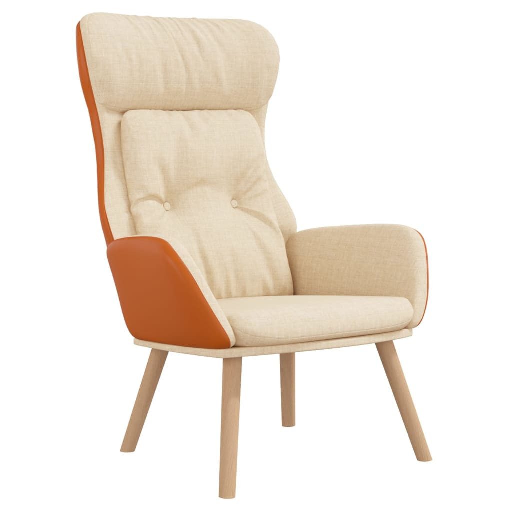 vidaXL Sessel Relaxsessel Creme Stoff und günstig online kaufen