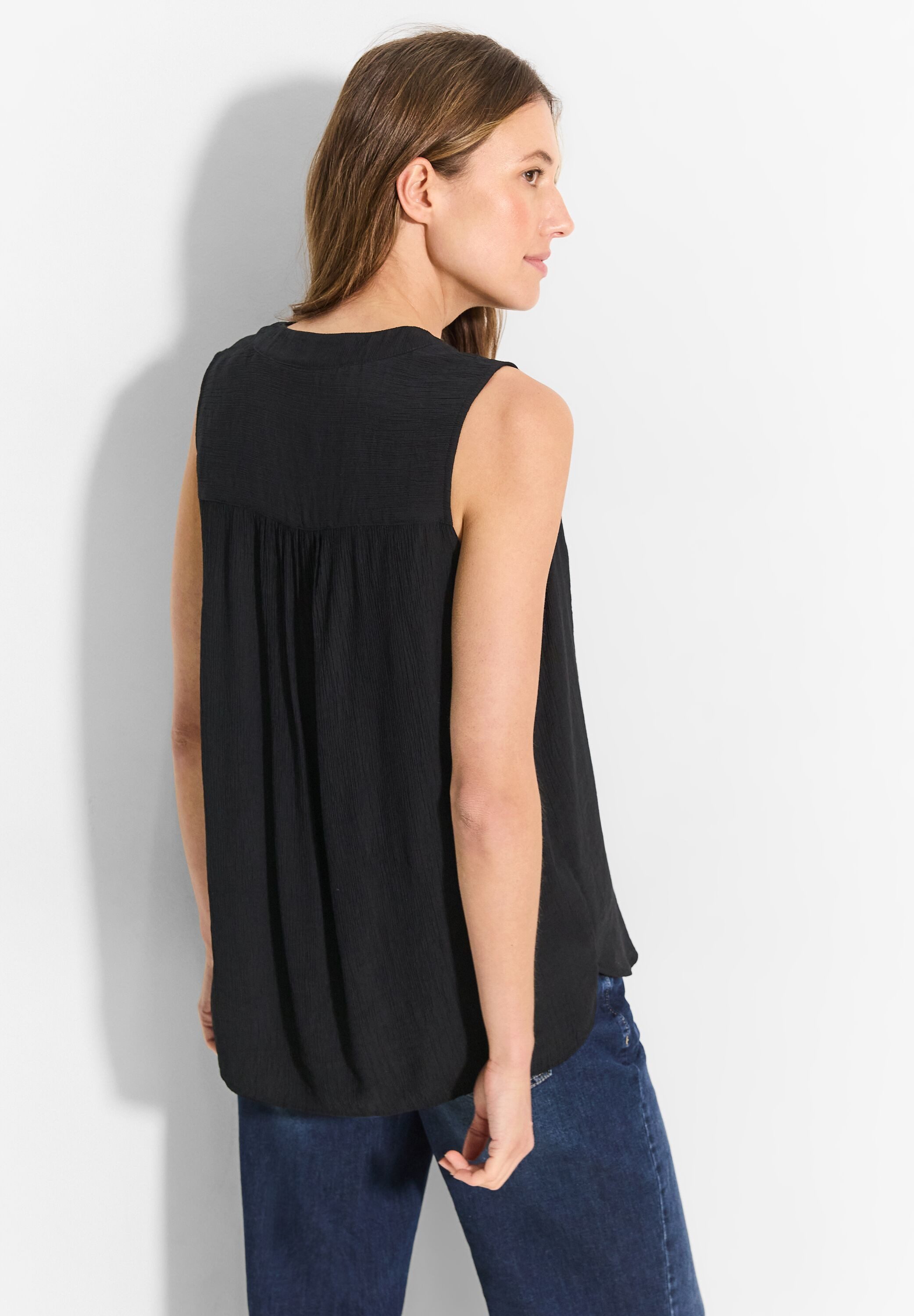 CECIL Blusentop aus softem Materialmix