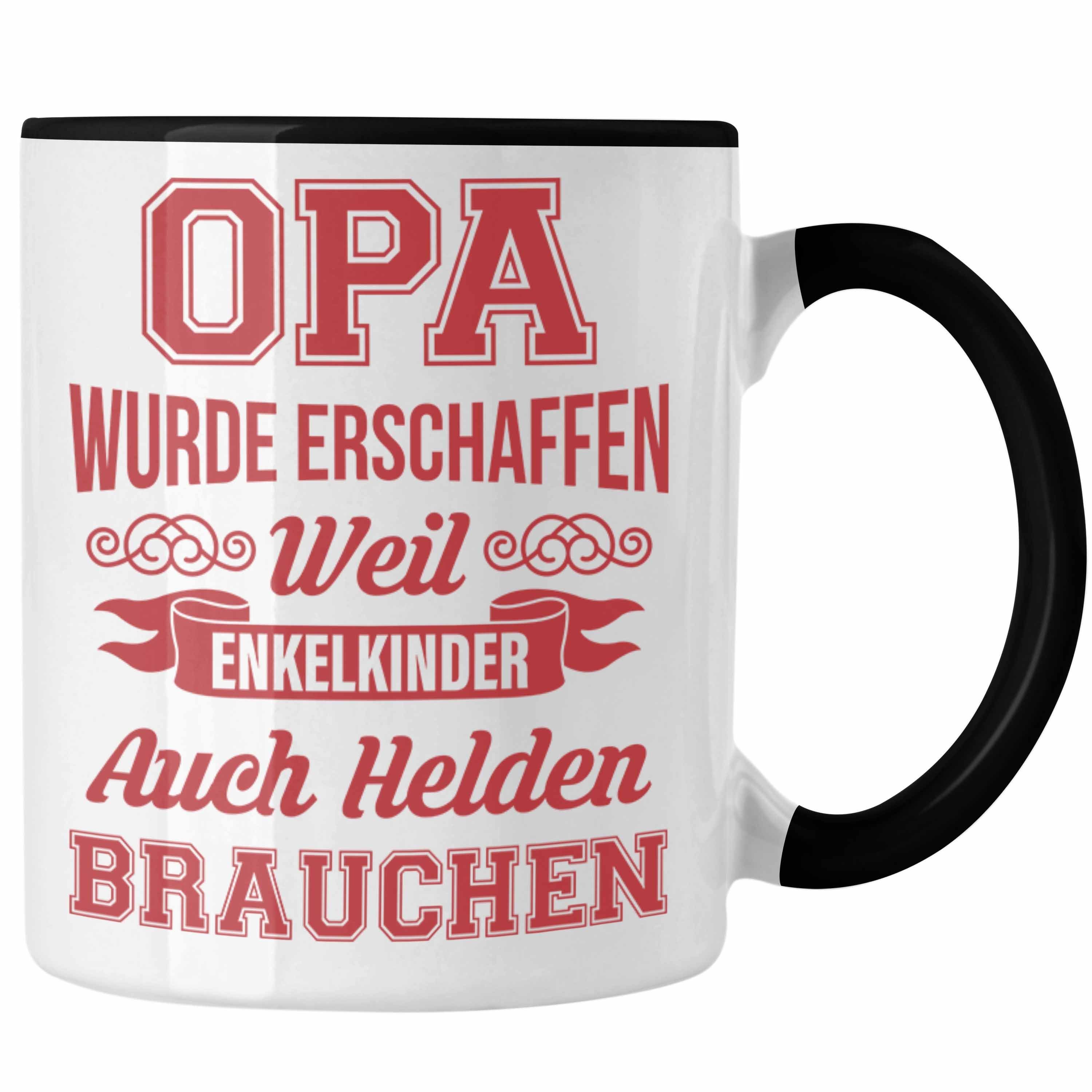 Opa Schwarz Trendation Trendation Enkel Tasse Spruch Geschenke Kaffeetasse Opa Vatertag Tasse Geschenk Großvater - Geschenkidee mit Nichte