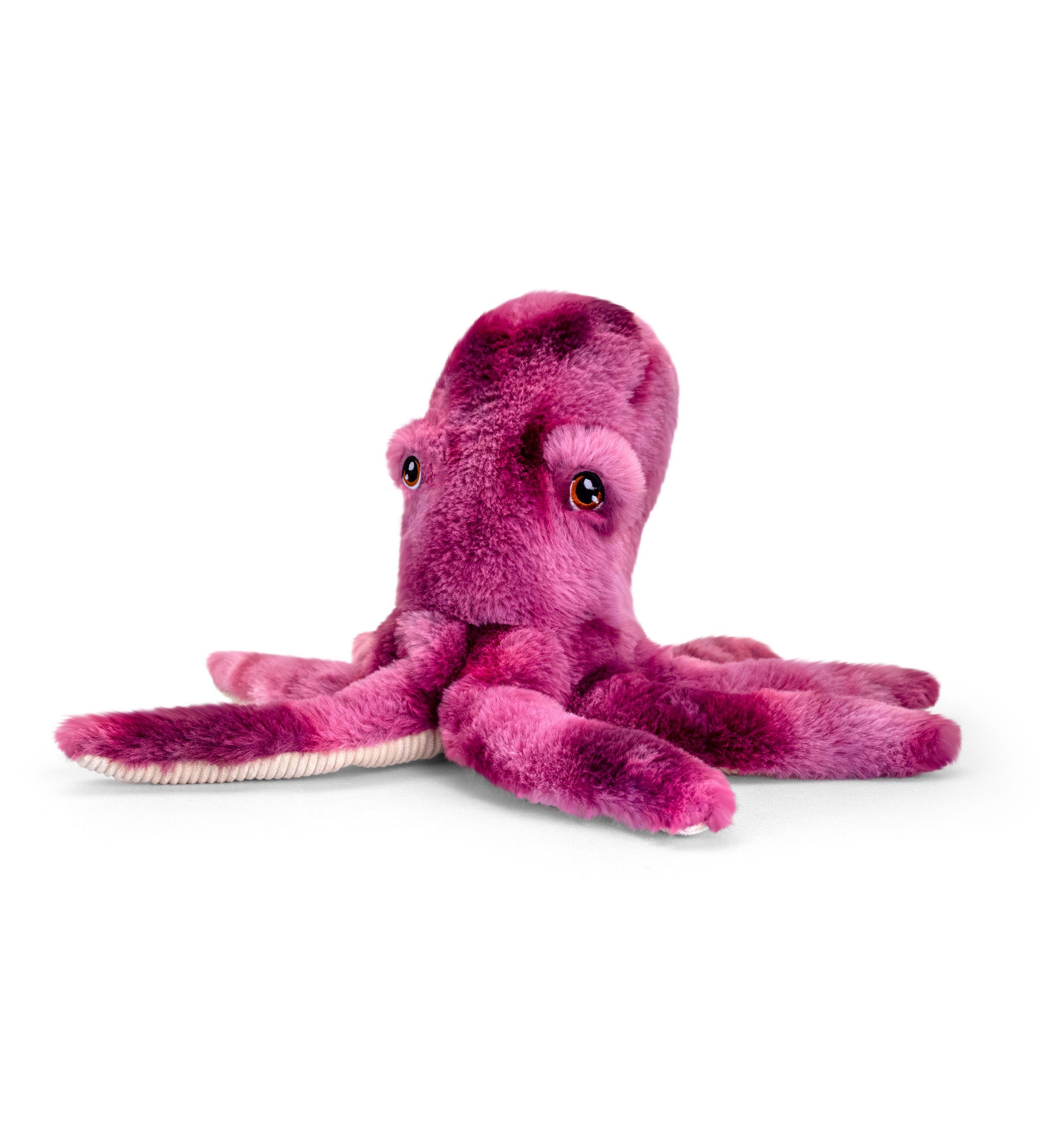 Keel Toys Kuscheltier Keeleco Octopus 25 cm, 100% recycelten Plastikflaschen