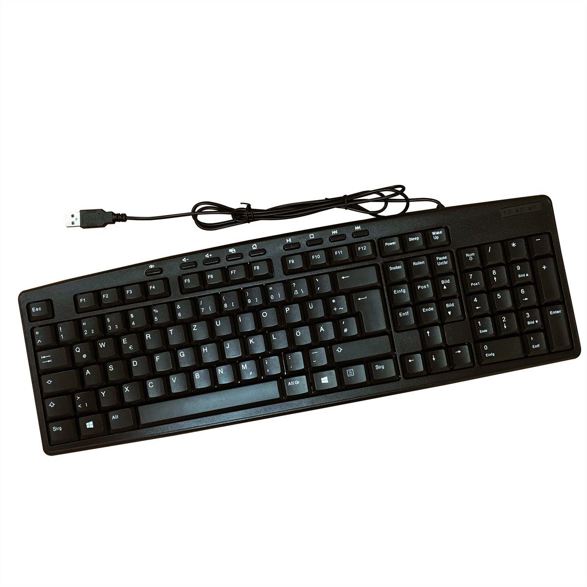 ROLINE Multimedia Tastatur, USB Tastatur von ROLINE