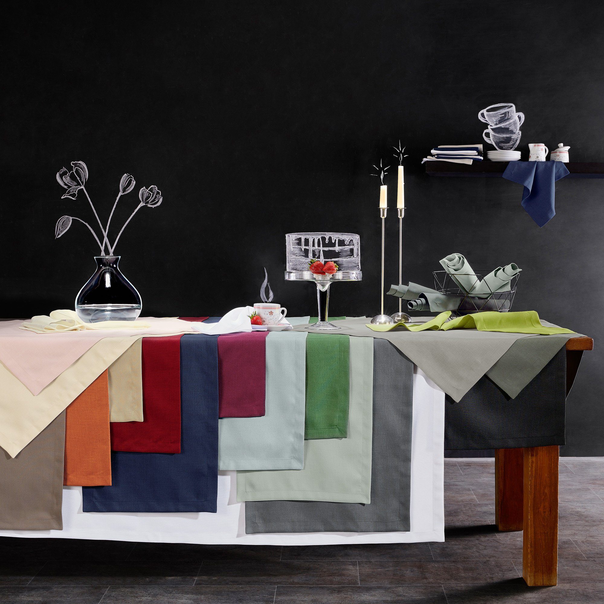 Erwin Müller Tischdecke Tischdecke "Madrid", fleckabweisend Uni